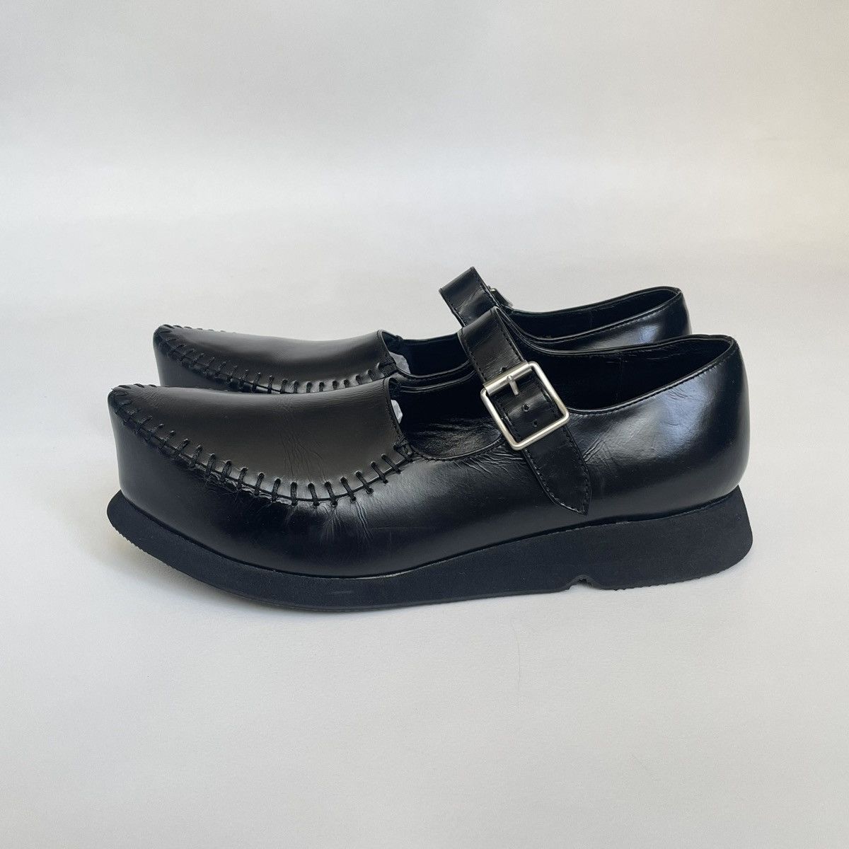 Comme des Garcons ‘Mary Jane’ Buckle Black Creepers Size US 8 / IT 38 - 4 Thumbnail