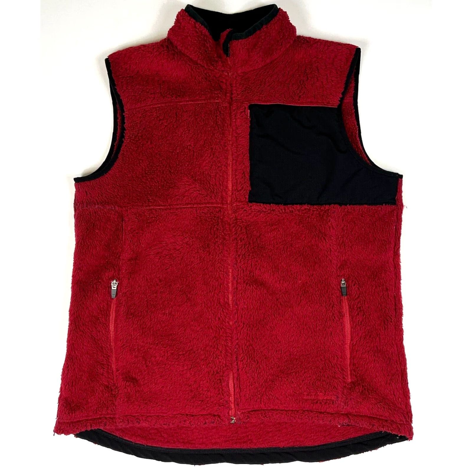 Vintage L.L. Bean Men's Vintage Polartec Fleece Full Zip Vest Mid-Length Burgundy L Tall Regular Size Adult Mens Size US L / EU 52-54 / 3 - 2 Thumbnail