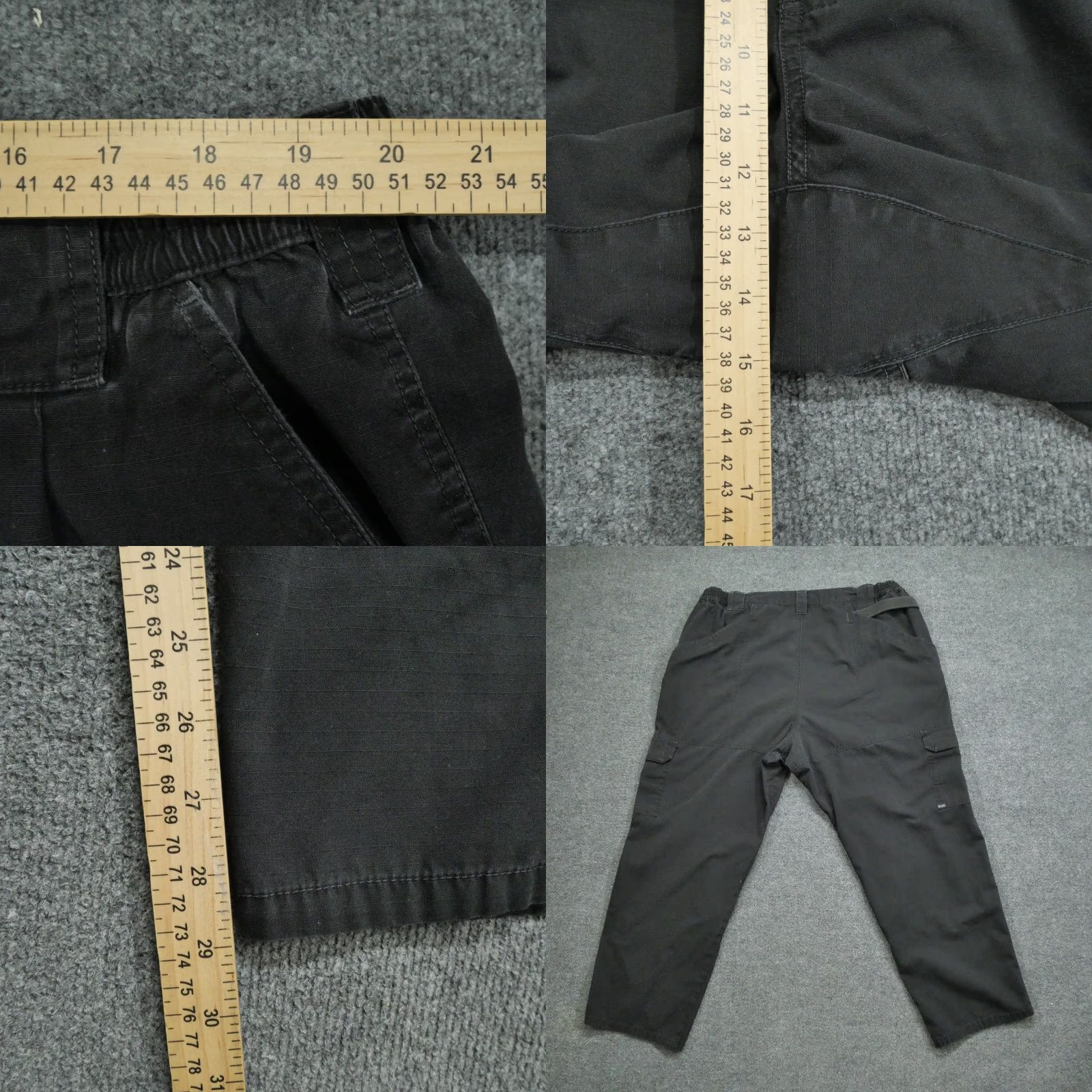 Vintage 5.11 Tactical Pants Mens 42x30 Black Workwear Ripstop Utility Double Knee Chino Pocket Army Outdoor 511 Regular Mens and Womens? Size US 42 / EU 58 - 8 Thumbnail