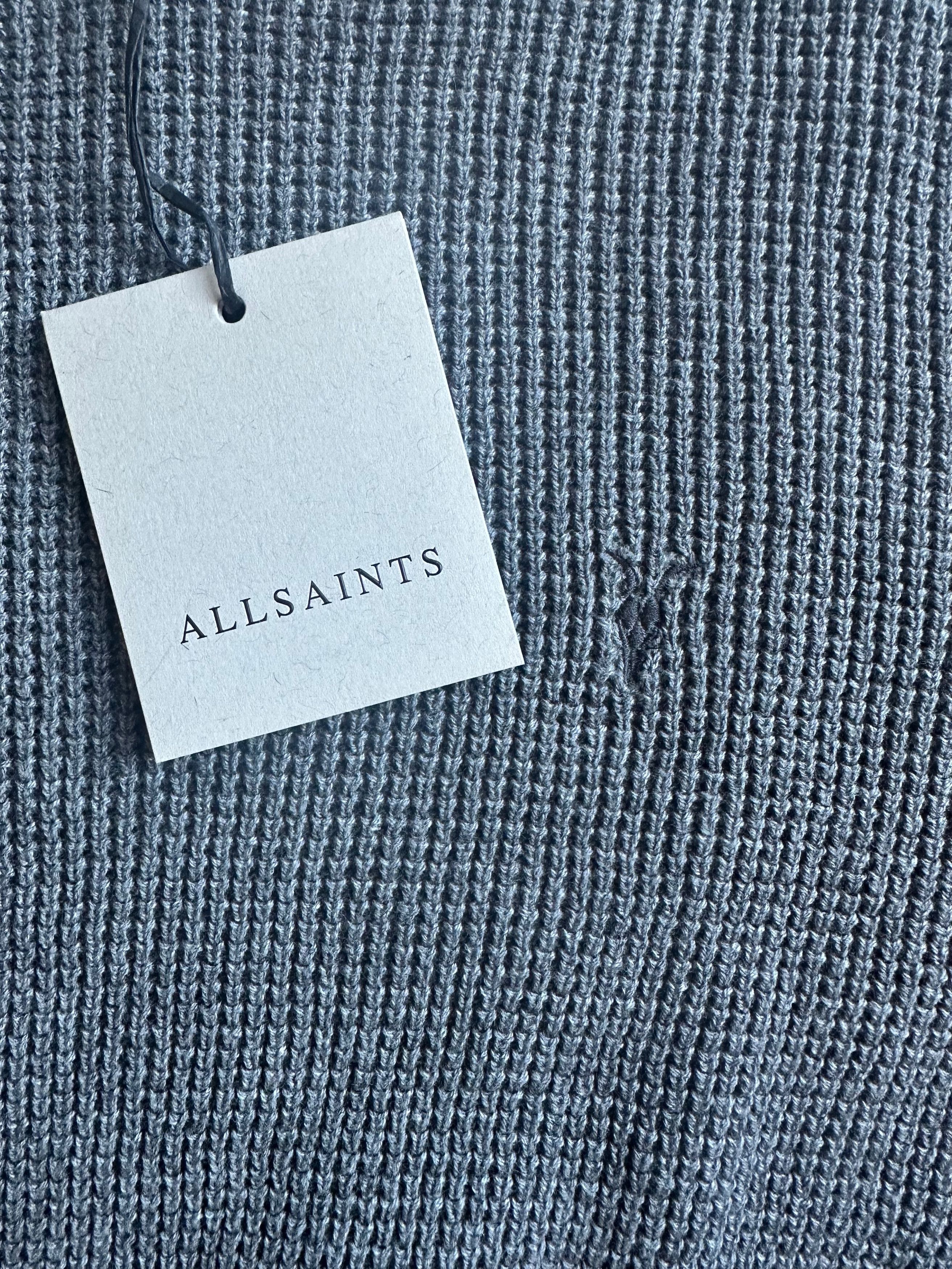 Allsaints Allsaints Waffle-Knit Cotton Jumper - Gray - XL (NWT) Size US XL / EU 56 / 4 - 2 Thumbnail