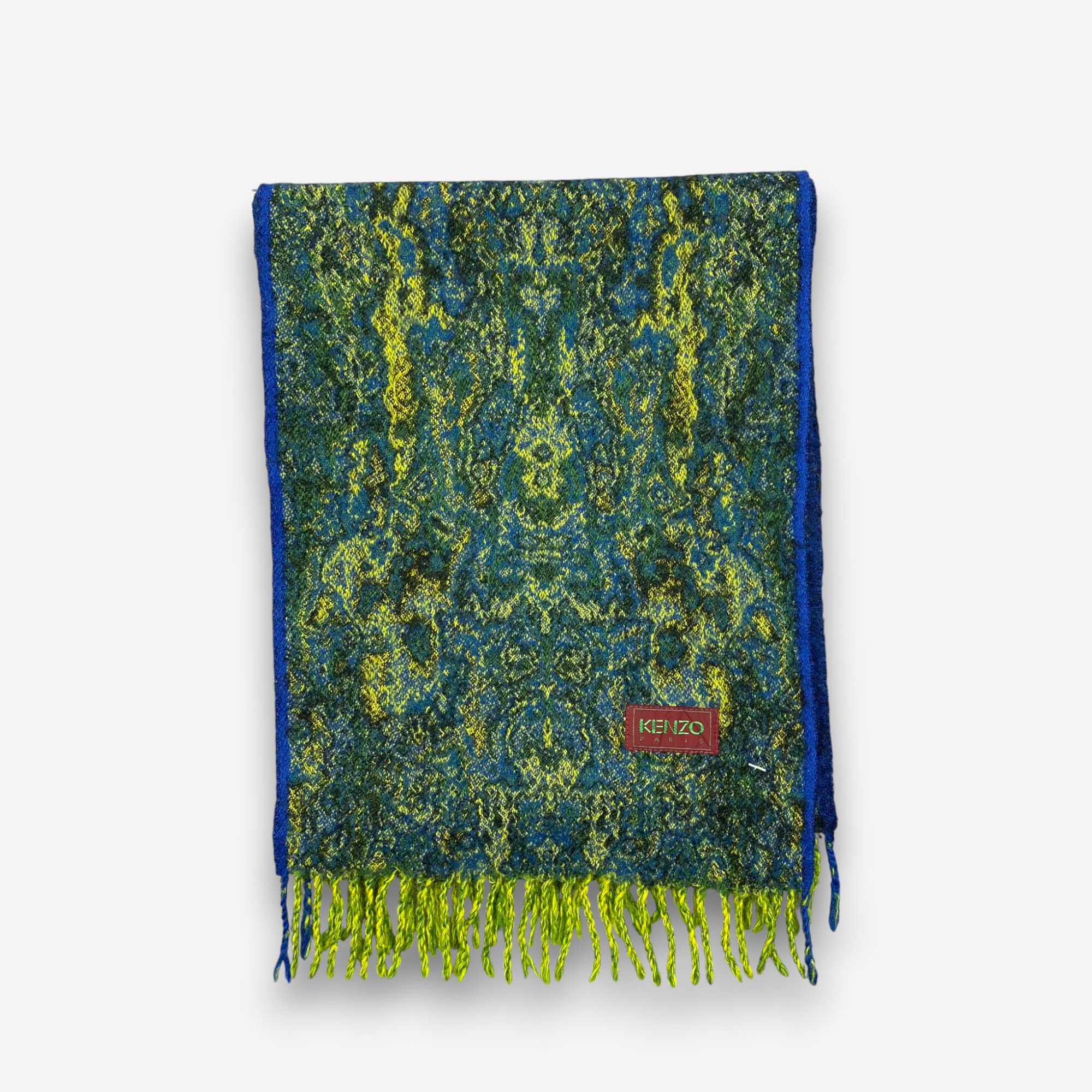 Kenzo Vintage Kenzo Scarf Muffler Wool Winter Fringe Scarves Size ONE SIZE - 3 Thumbnail