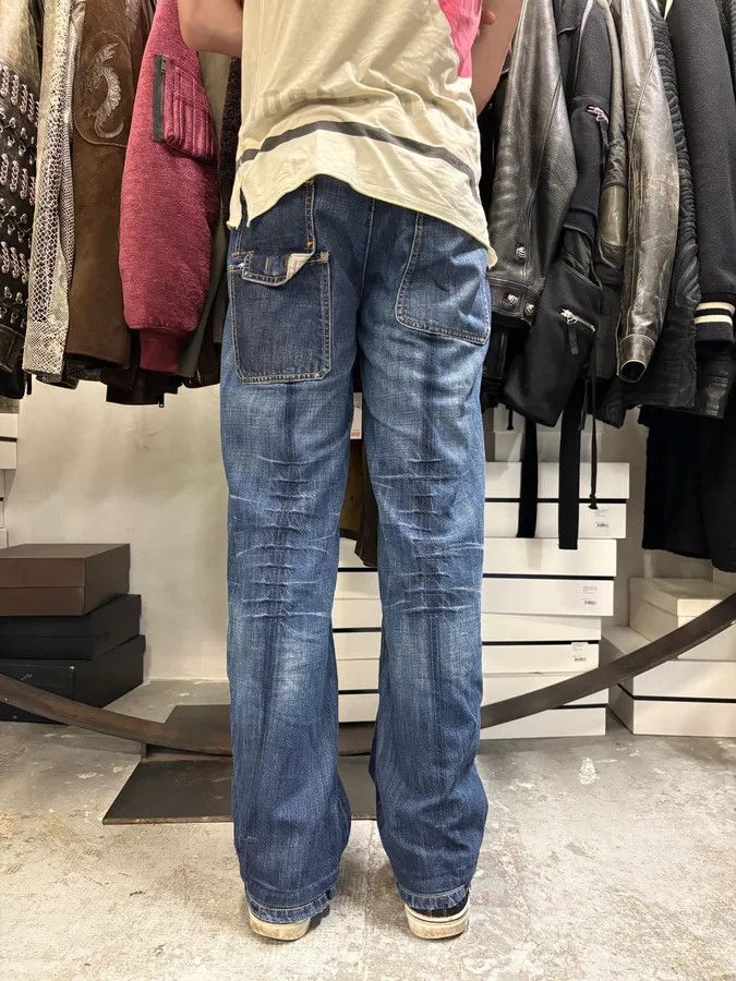 Designer × Marithe + Francois Girbaud × Vintage 2000s Marithé + François Girbaud Wide Denim Jeans Size US 30 / EU 46 - 5 Thumbnail