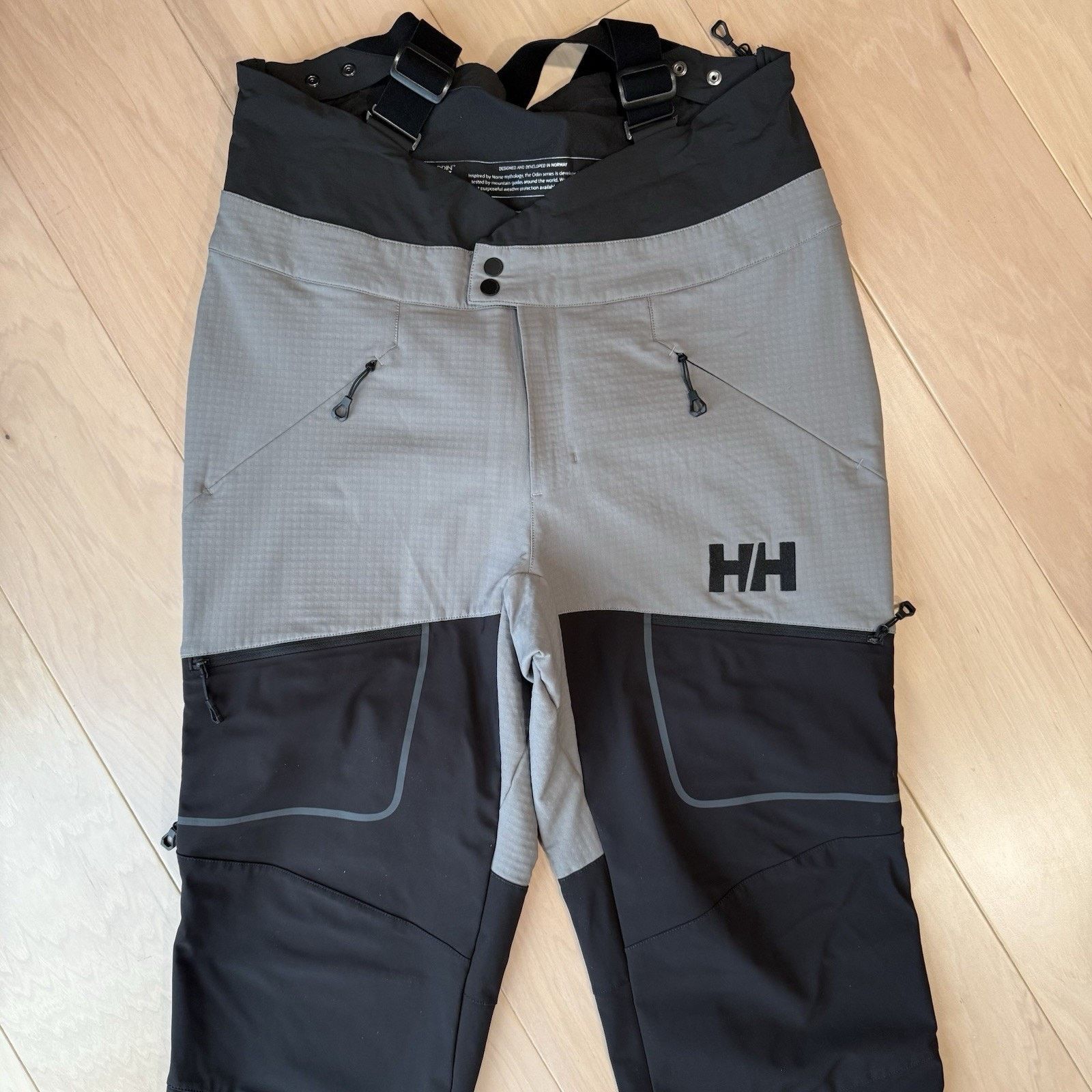 Helly Hansen Helly Hansen Odin BC Softshell Bib Pants XL Gray Winter Size US 40 / EU 56 - 3 Thumbnail