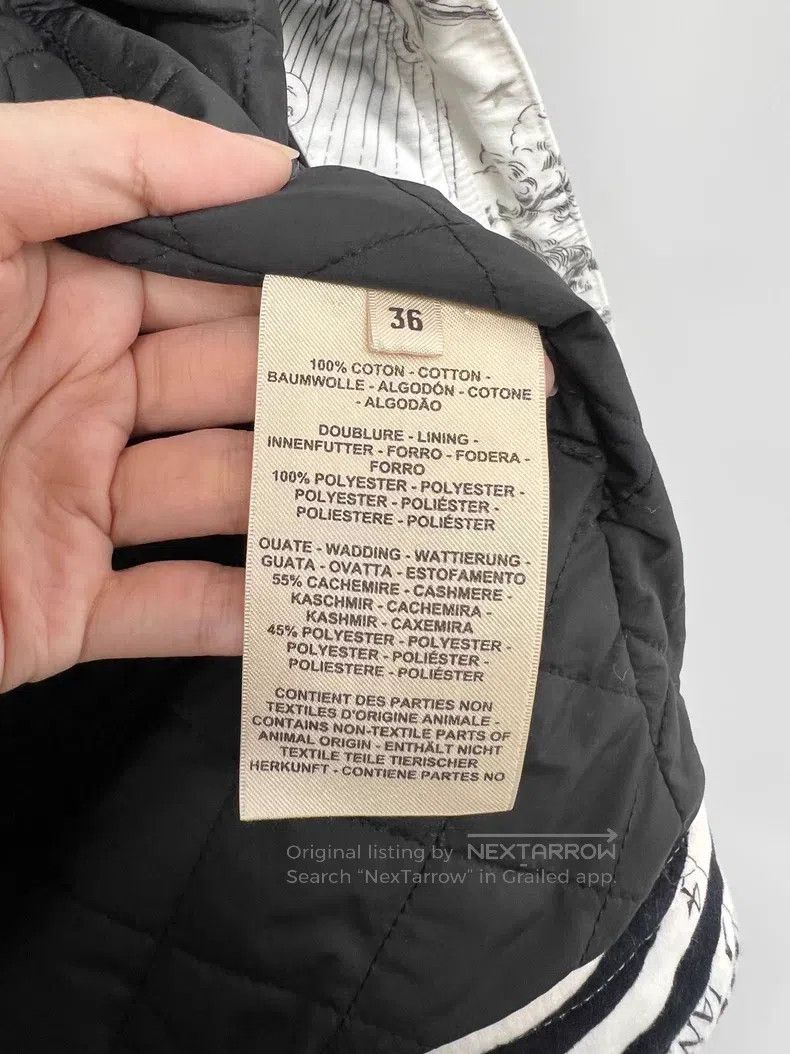 Hermes Hermes Black and White Printed Cotton Jacket Size XS / US 0-2 / IT 36-38 - 4 Thumbnail