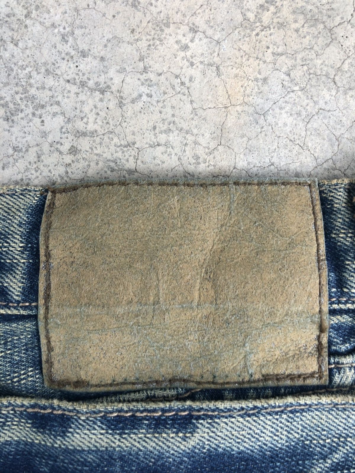 PPFM Japanese PPFM Double Waist Distressed Jeans Size US 35 - 18 Thumbnail