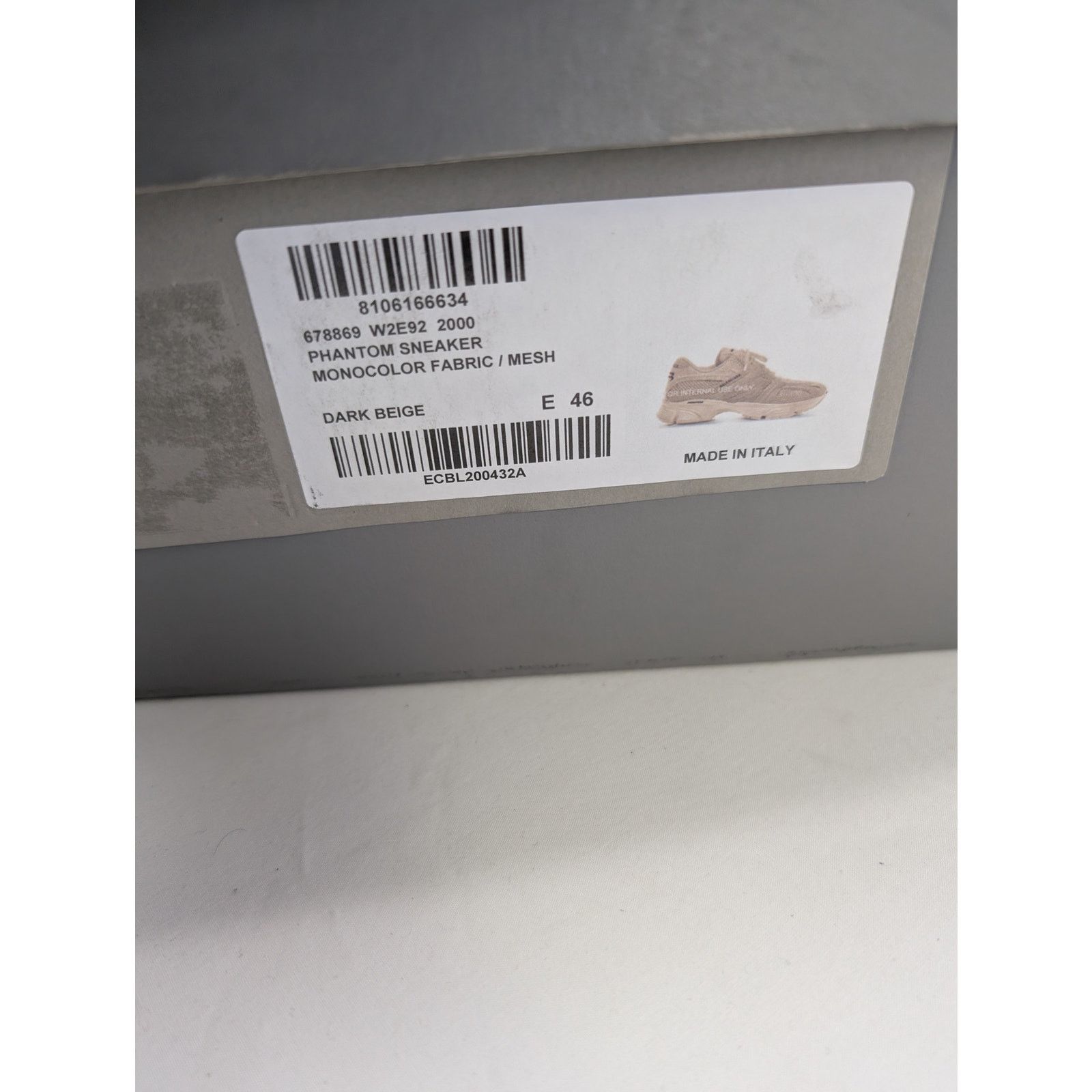 Balenciaga o1rshd1 Phantom Sneakers in Dark Beige Size US 13 / EU 46 - 21 Thumbnail