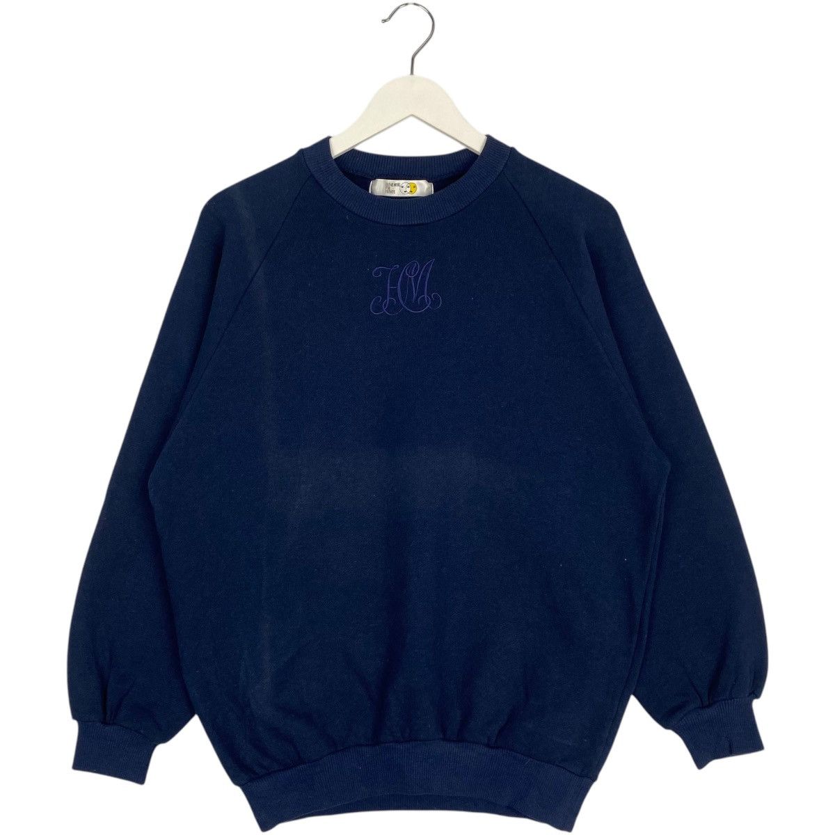 Vintage Vintage Cerruti 1881 Nino Crewneck Sweatshirt Navy Blue Size M / US 6-8 / IT 42-44 - 1 Thumbnail
