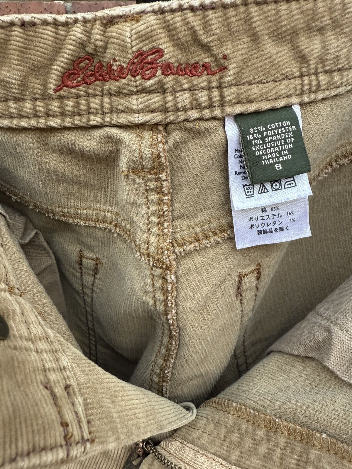 Eddie Bauer Eddie Bauer Corduroy Pants Beige Tan Taupe Bootcut Flared Size 30" / US 8 / IT 44 - 4 Thumbnail