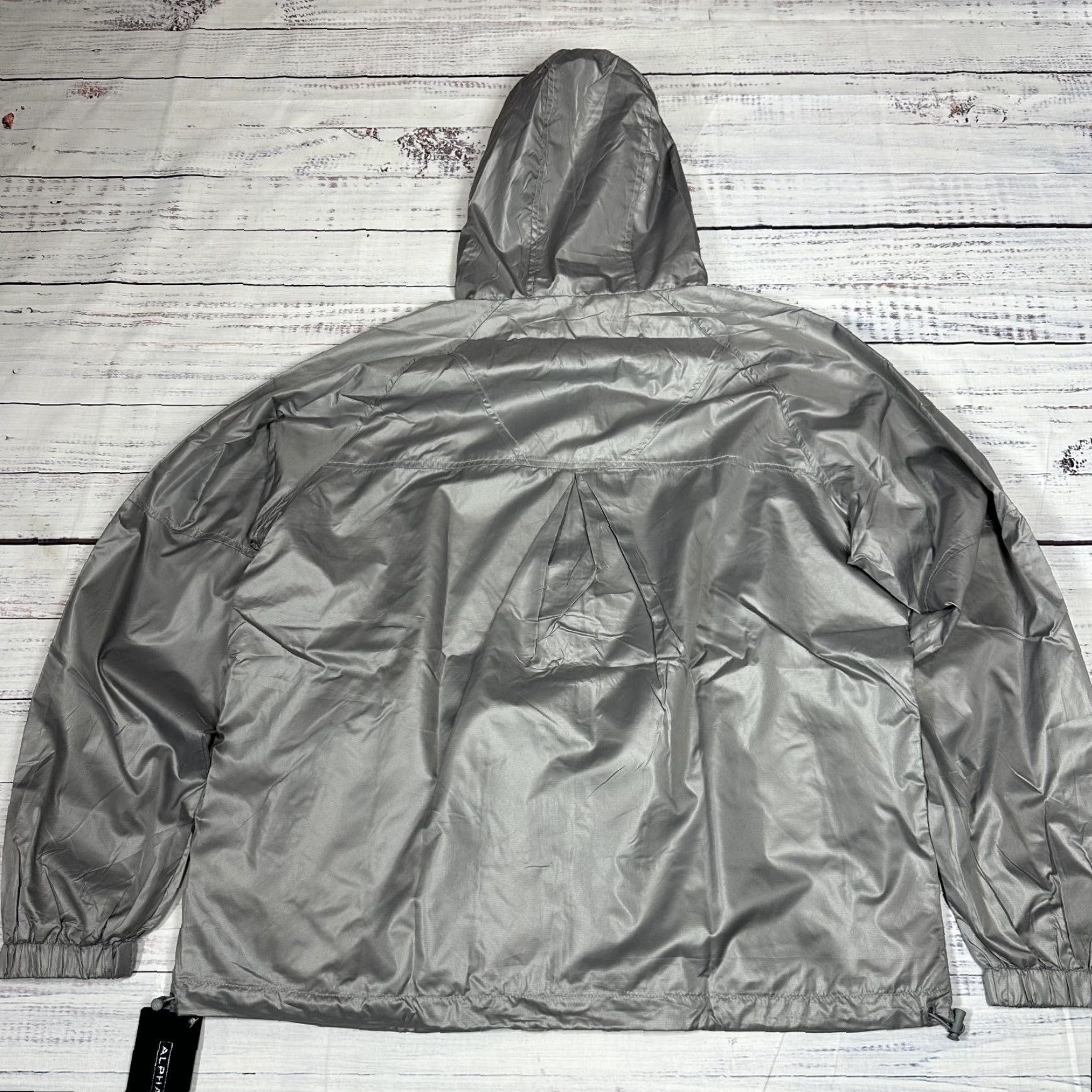 Vintage VINTAGE ALPHALETE Infinity Explorer Jacket Gray Rain Windbreaker Hooded M Mens NWT Size US M / EU 48-50 / 2 - 3 Thumbnail