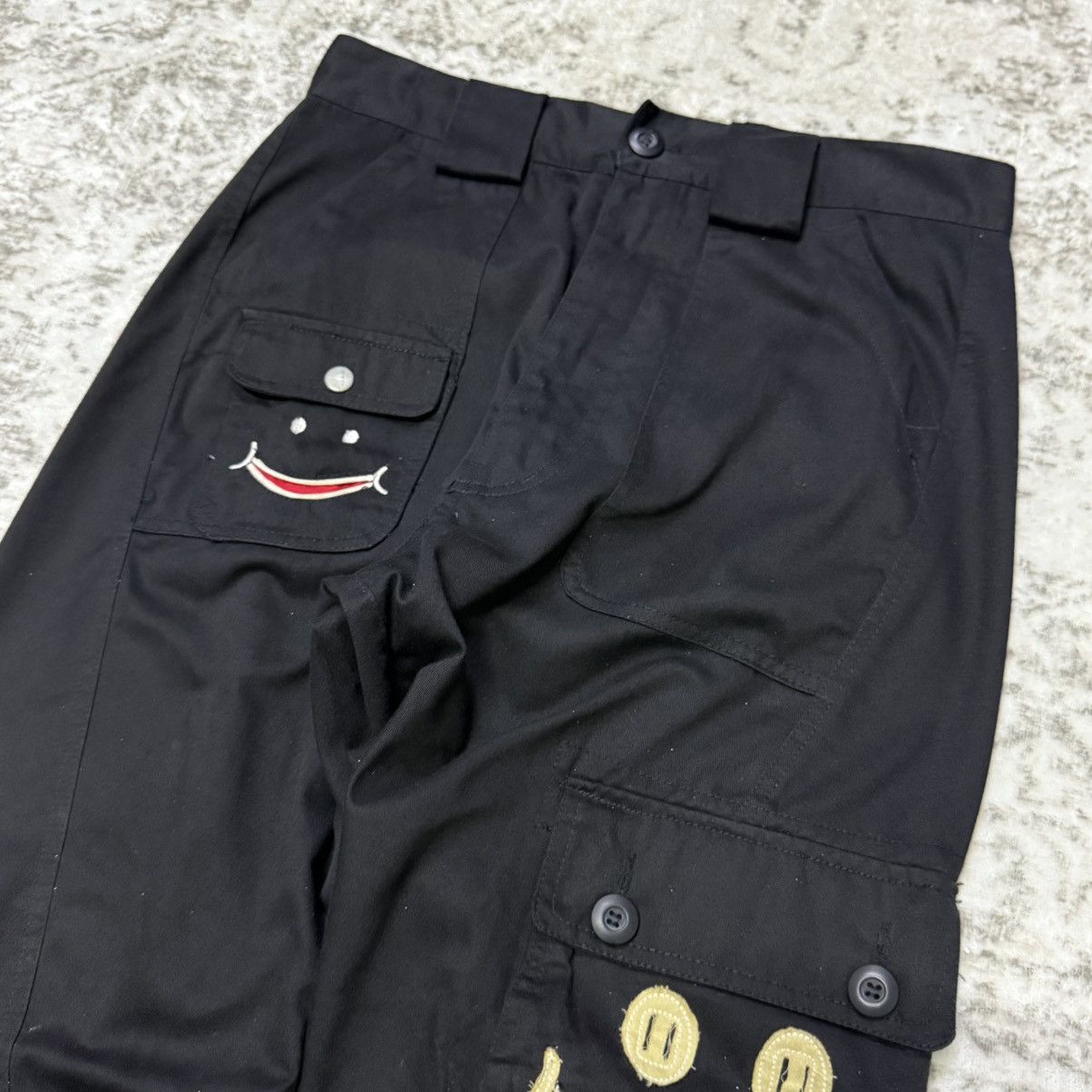 Kapital Upstart Japan Twisted Seam Drop Crotch Smiley Cargo Pants Size US 30 / EU 46 - 7 Thumbnail