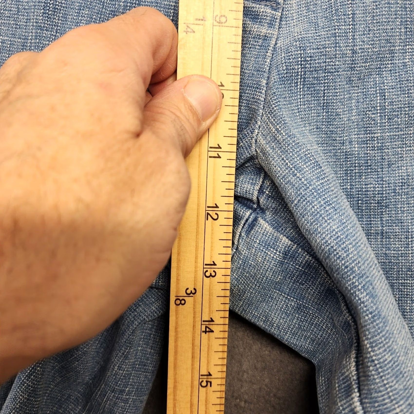Talbots VINTAGE Talbots Jeans Capri Cropped 21" Inseam Womens 16 Blue Cotton Blend Jeans Capris Pants Petite Plus Mens? Size 38" / US 16 / IT 52 - 6 Thumbnail