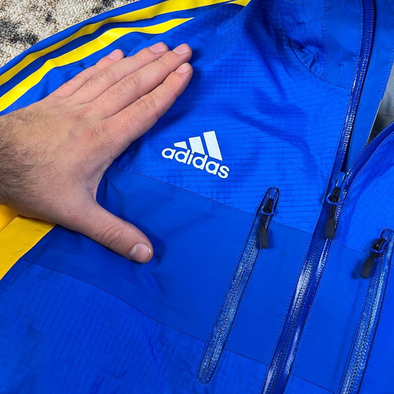 Adidas Adidas Vintage Y2K Aquazip Light Jacket Size US L / EU 52-54 / 3 - 4 Thumbnail