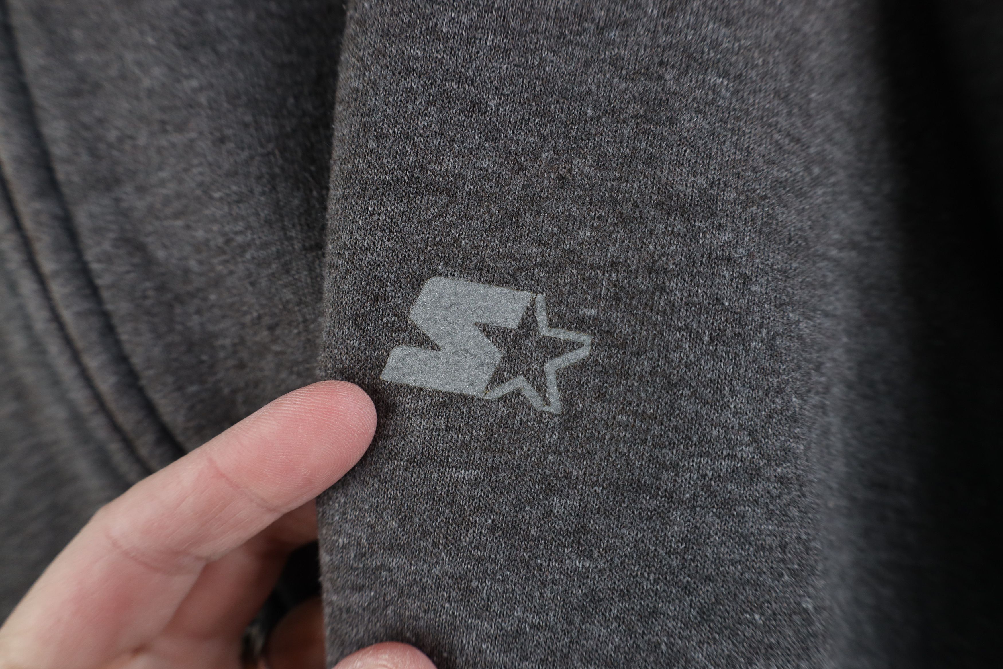 Starter Vintage 90s Starter Faded Heavyweight Full Zip Hoodie Gray Size US XL / EU 56 / 4 - 4 Thumbnail