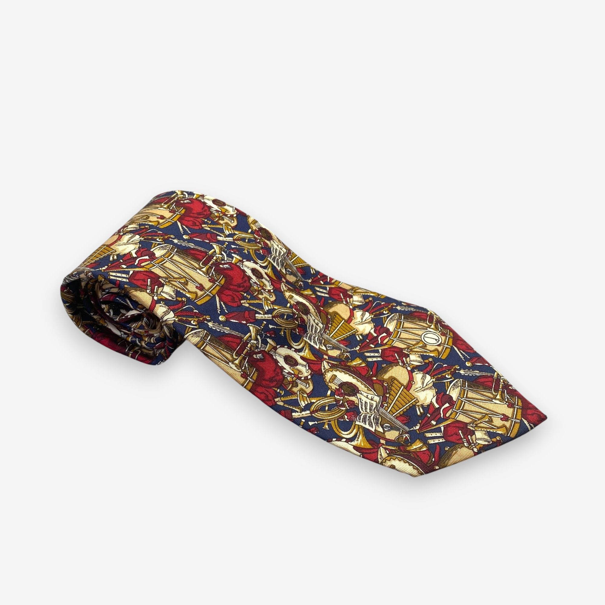 Alfred Dunhill Vintage Alfred Dunhill SILK Necktie Cravate Pure Silk Size ONE SIZE - 1 Thumbnail