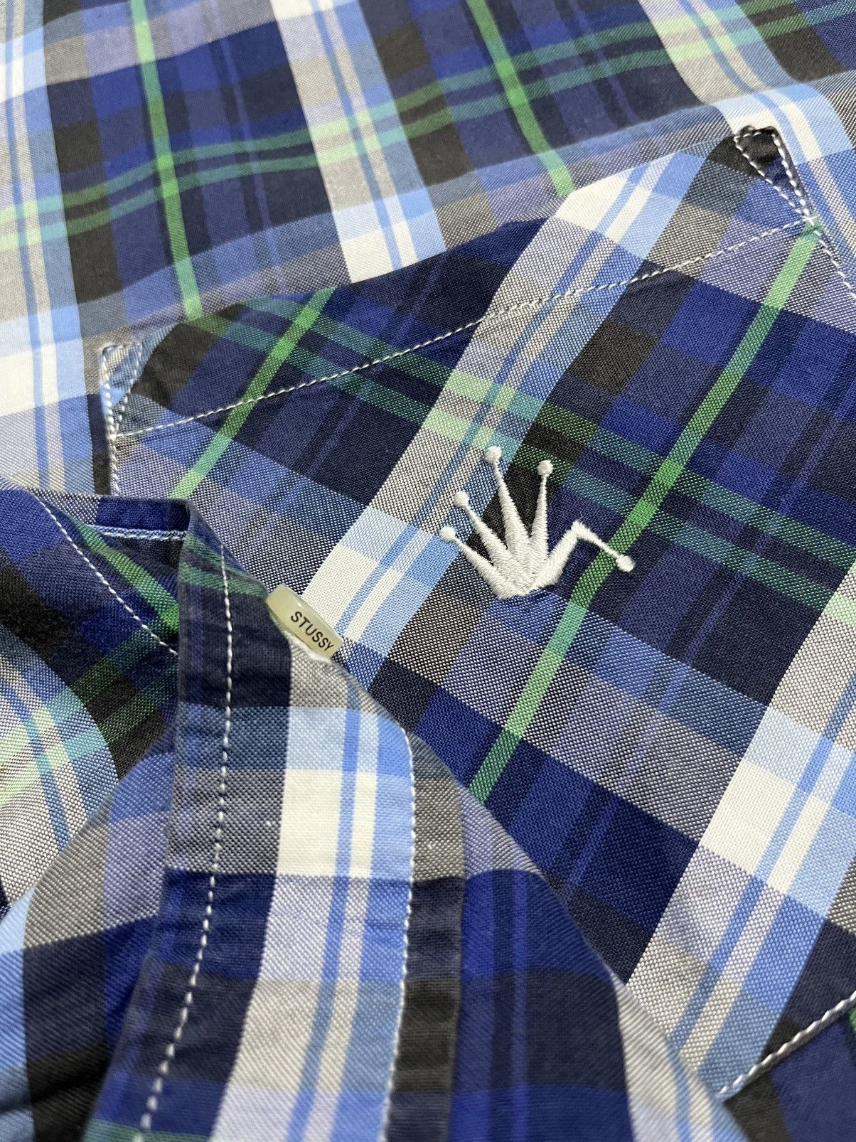 Stussy 2000s Stussy Plaid Shirt Size US XL / EU 56 / 4 - 5 Thumbnail