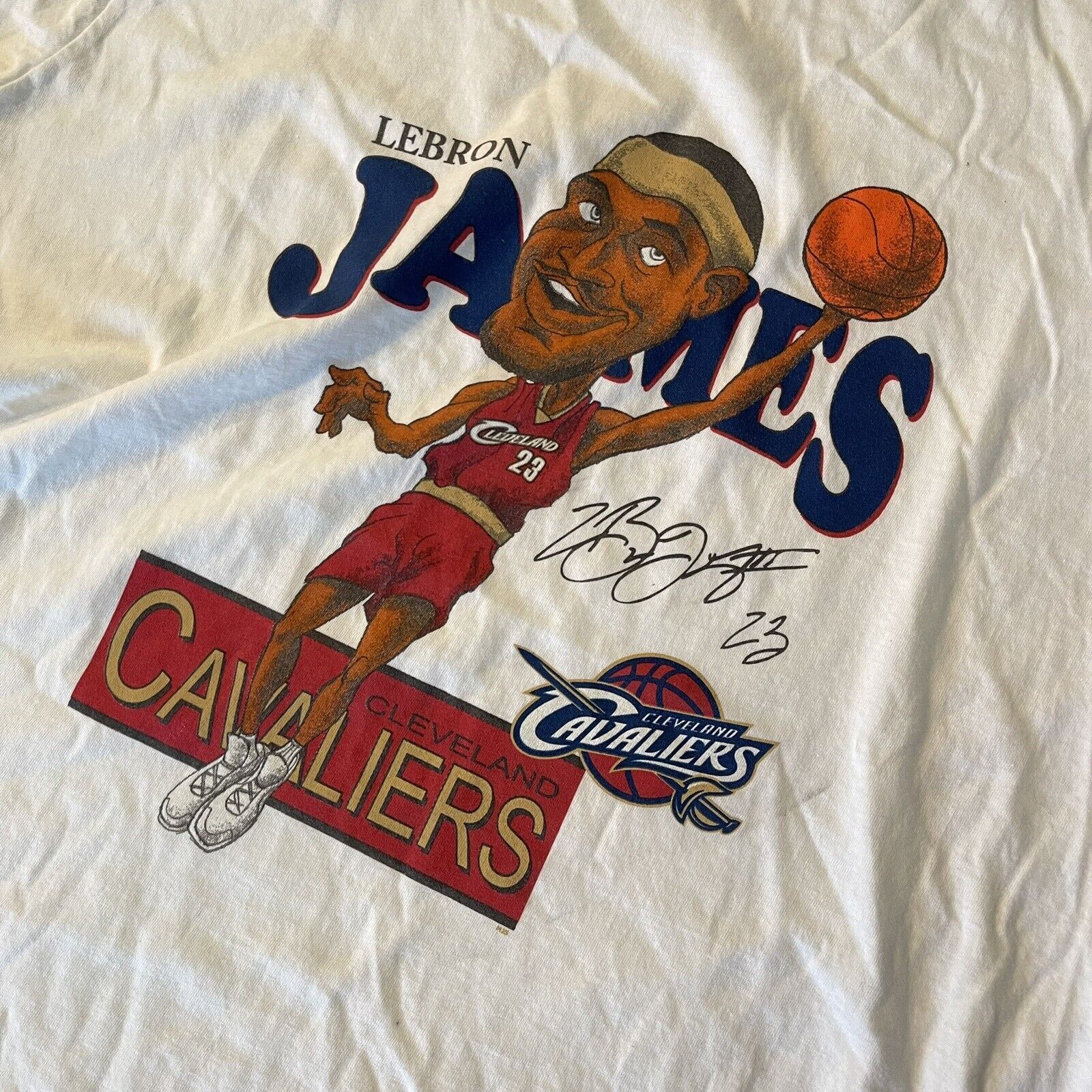 Majestic NWT LeBron James Cavs Caricature T-Shirt L Cleveland NBA Size US L / EU 52-54 / 3 - 8 Thumbnail
