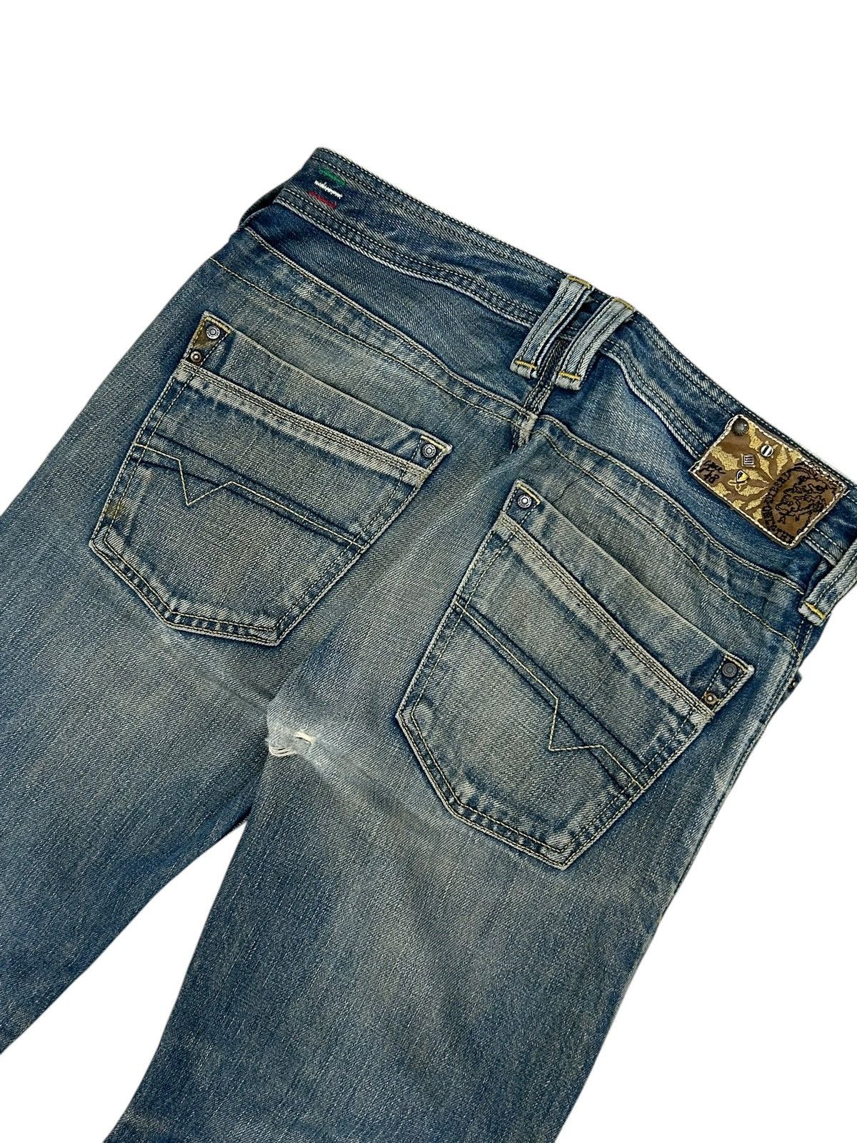 Diesel Diesel Trojan Jean Mud Washed Distressed Straight Cut Size US 30 / EU 46 - 13 Thumbnail