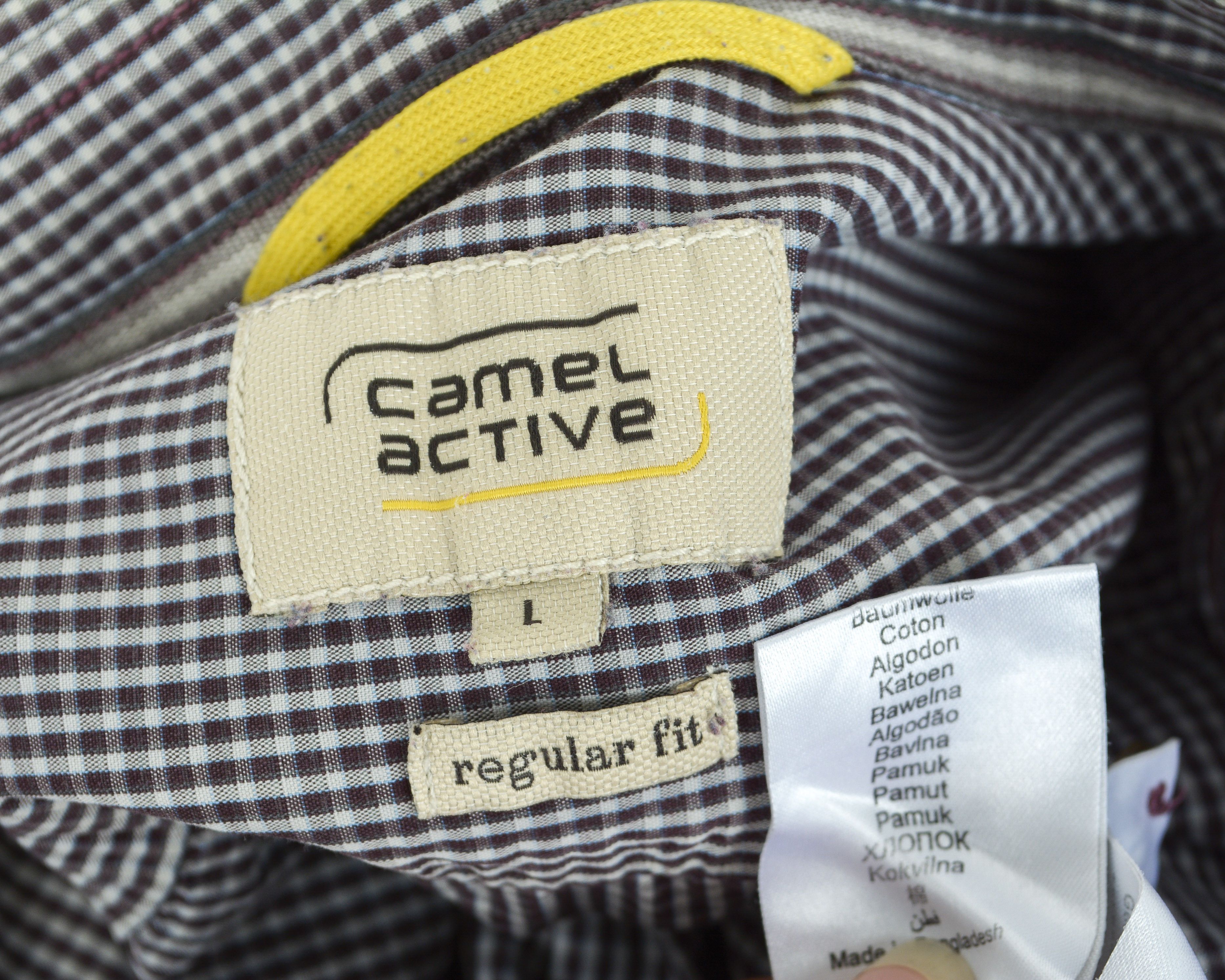 camel active Short Sleeve Summer L Shirt Check Casual Tartan Button Top Size US L / EU 52-54 / 3 - 2 Thumbnail