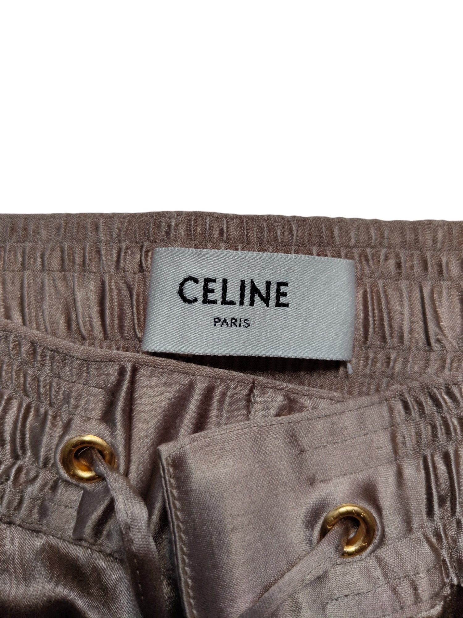Celine Bronze Shimmering Straight Leg Sweatpants Size 26" / US 2 / IT 38 - 3 Thumbnail