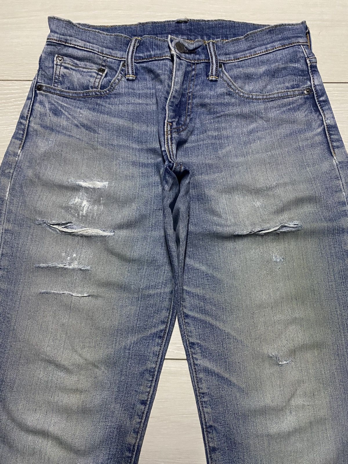 Levi's Levis 511 Y2K Faded Wash Distressed Jeans Size US 30 / EU 46 - 3 Thumbnail
