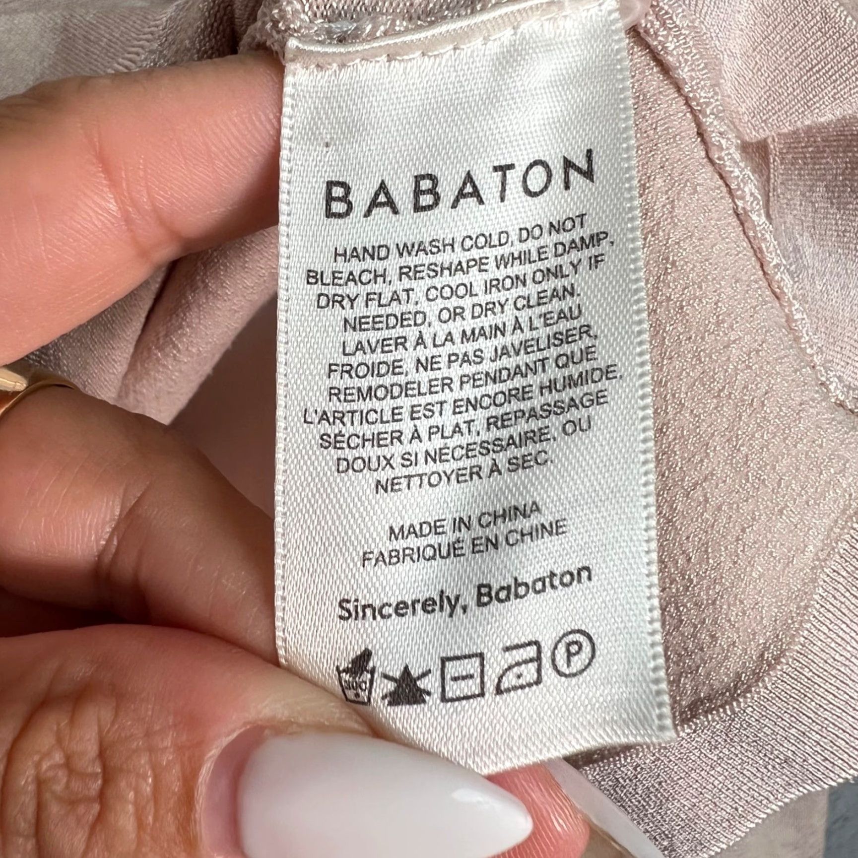 Vintage VINTAGE Babaton Cropped Top Women's Long Sleeve Knit Pink 2XS Casual Spring Summer Fall Size XXS / US 00 / IT 34 - 4 Thumbnail