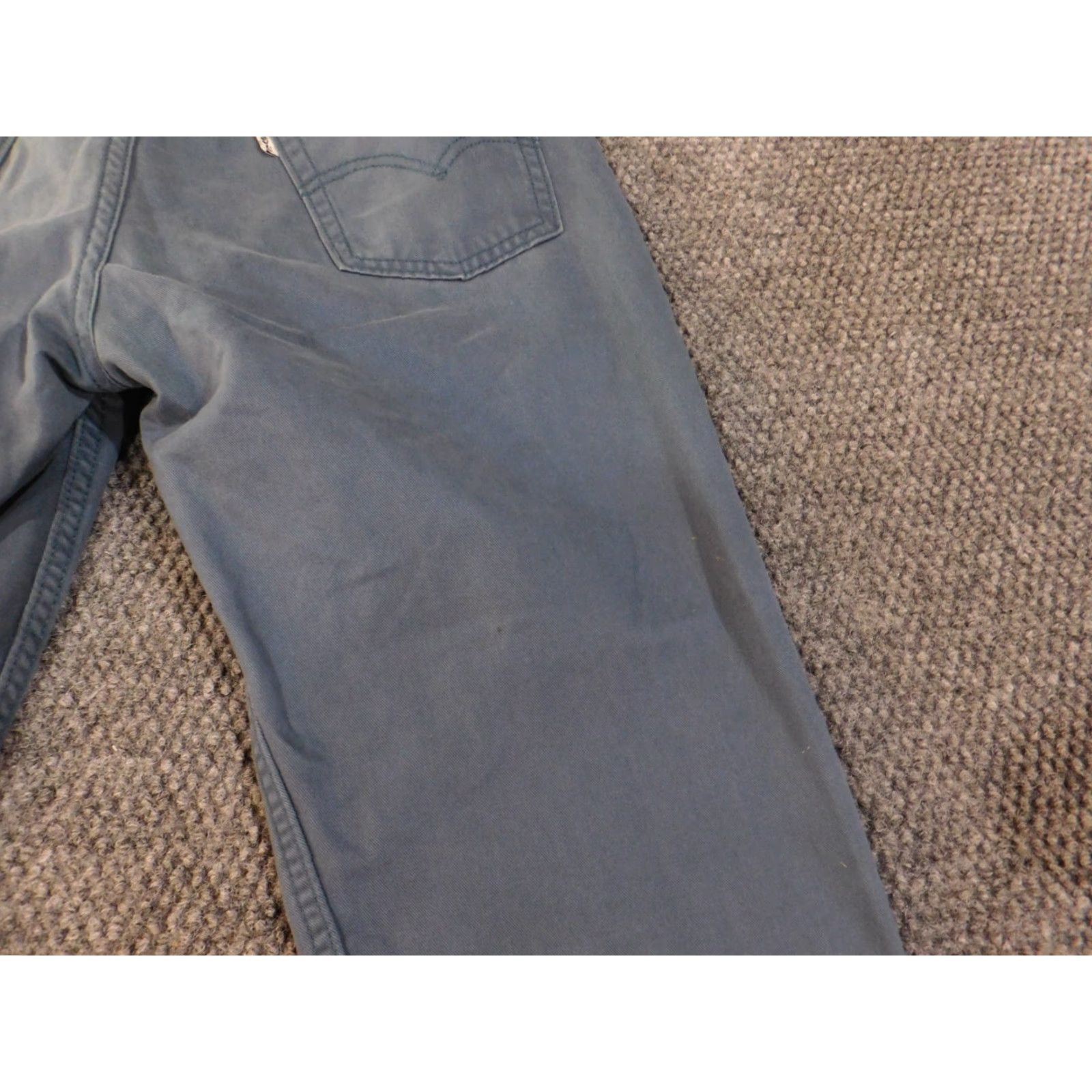 Levi's Levi's Jeans 514 Straight 29x32 Mens Blue Light Wash Cotton Denim Regular Slim Vintage Retro Distressed Zipper 29 32 Waist Inseam Size US 29 - 7 Thumbnail