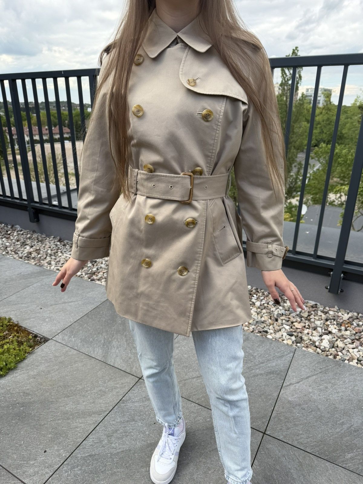 Burberry 80s 90s BurberryS Trench Coat Made in England Nova Check Size S / US 4 / IT 40 - 19 Thumbnail