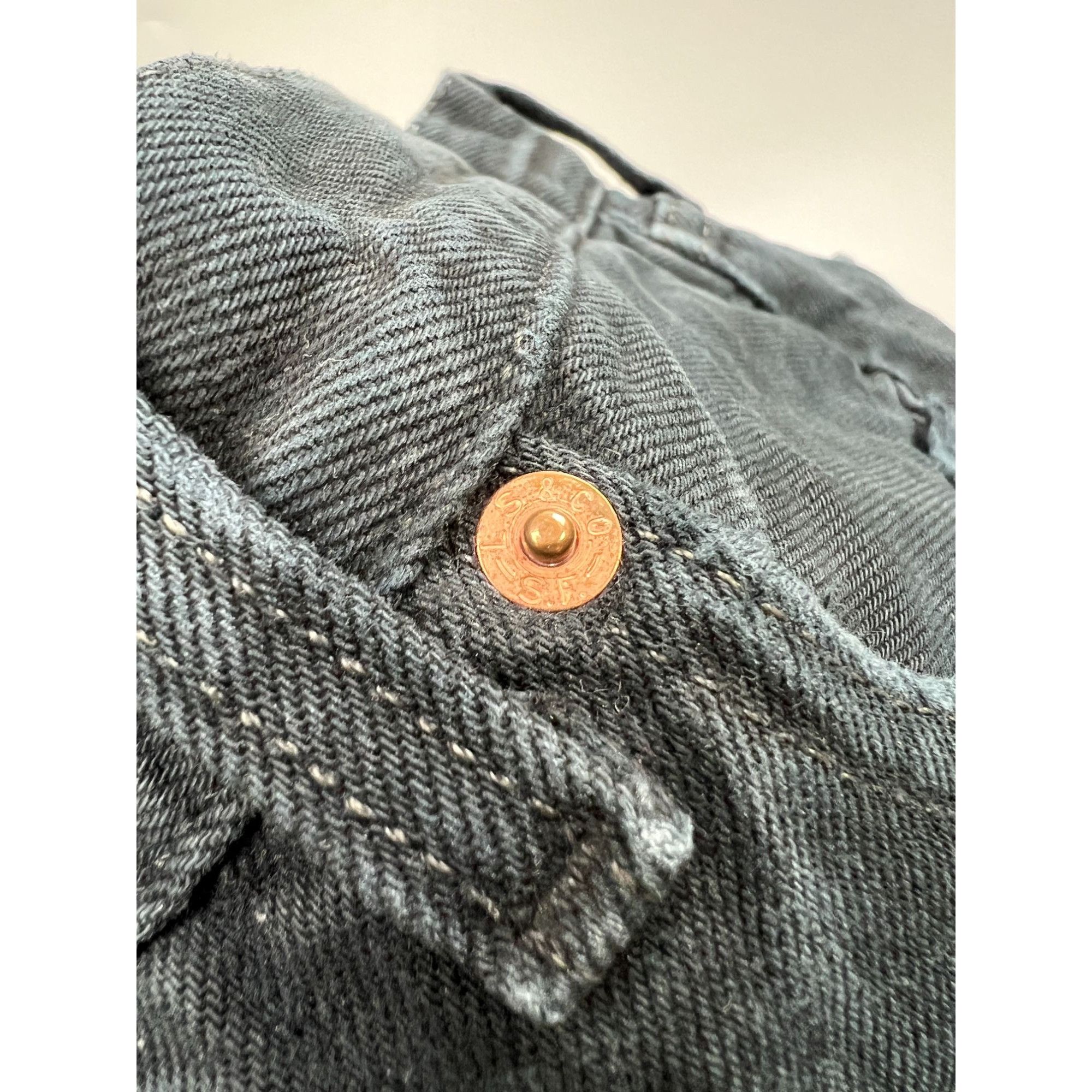 Levi's Levi’s 501 Made In USA Black Denim Jeans Pants (Y0937) Size US 32 / EU 48 - 6 Thumbnail
