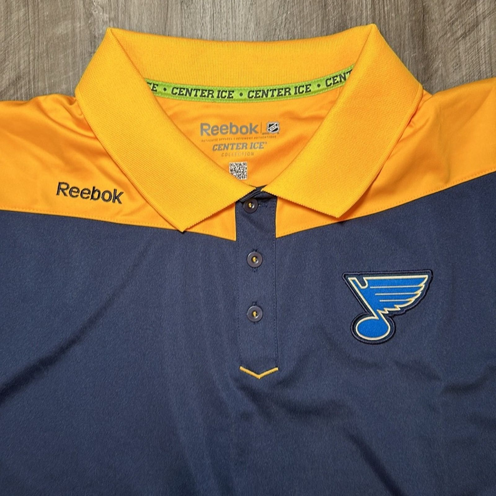 Reebok St. Louis Blues Reebok Center Ice Collection Polo - XL Size US XL / EU 56 / 4 - 7 Thumbnail