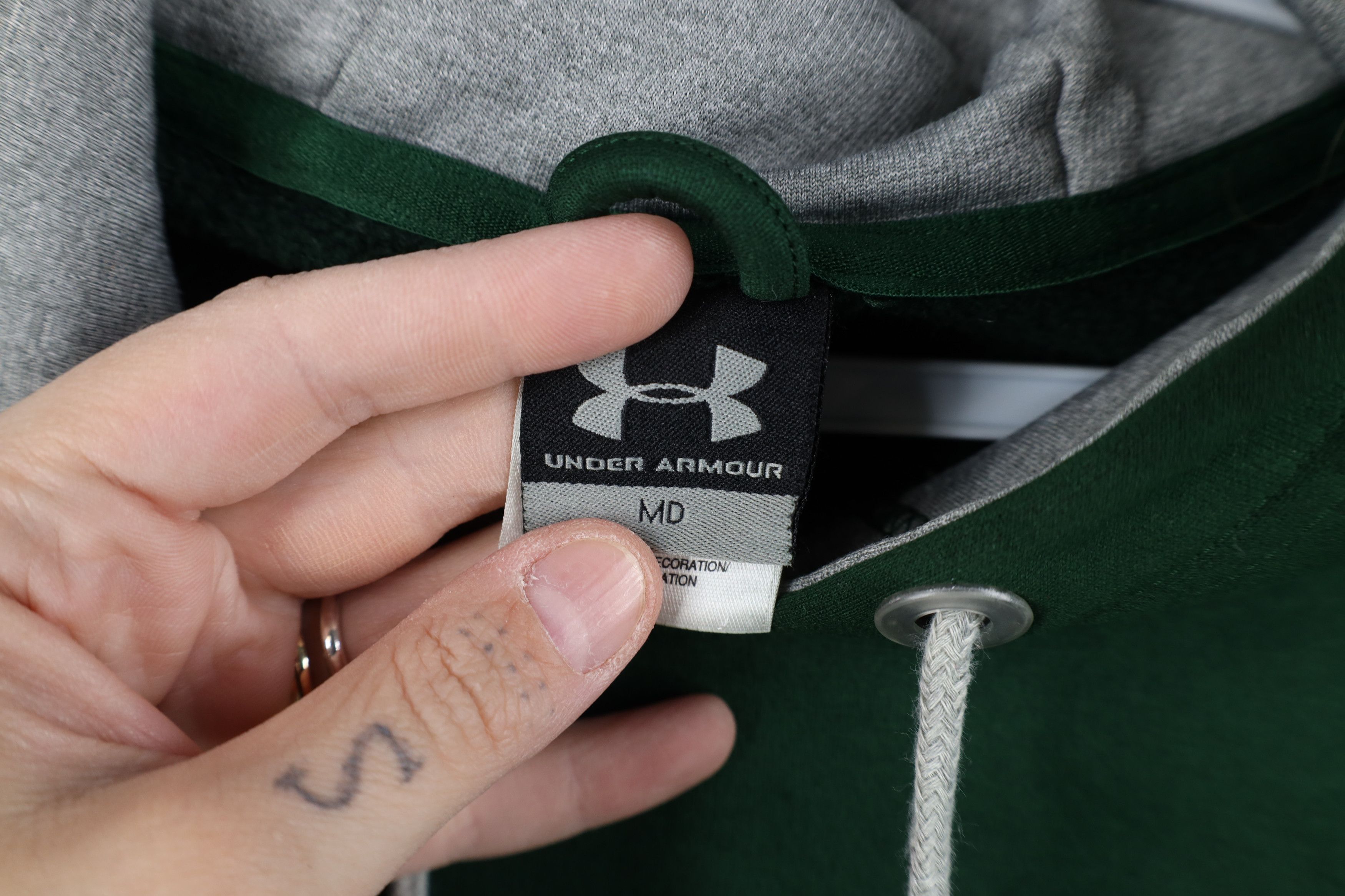 Under Armour Under Armour Big Logo Hoodie Sweatshirt Hunter Green Size US M / EU 48-50 / 2 - 11 Thumbnail