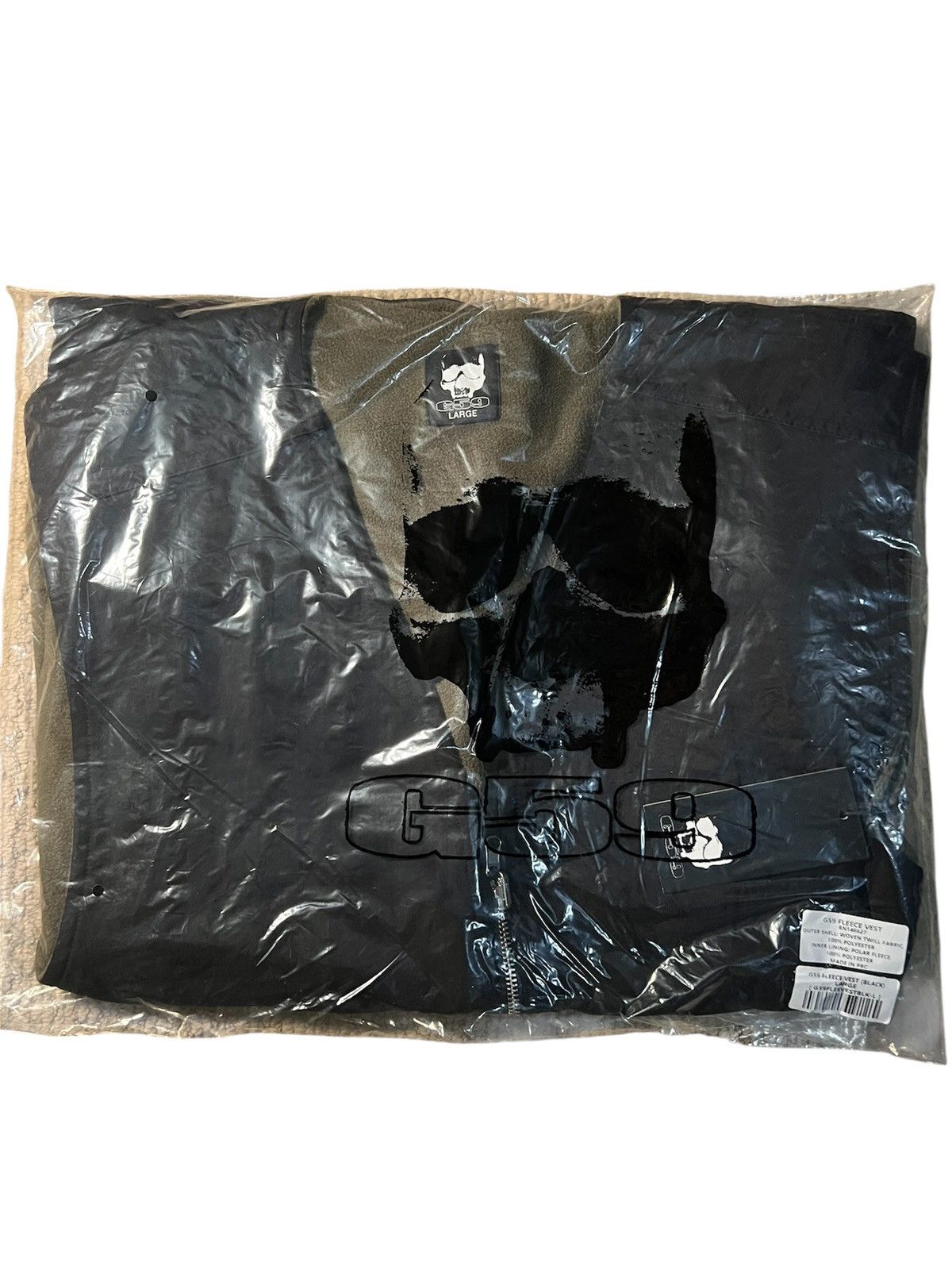 G59 Records G59 FLEECE VEST (BLACK) LARGE Size US L / EU 52-54 / 3 - 1 Thumbnail