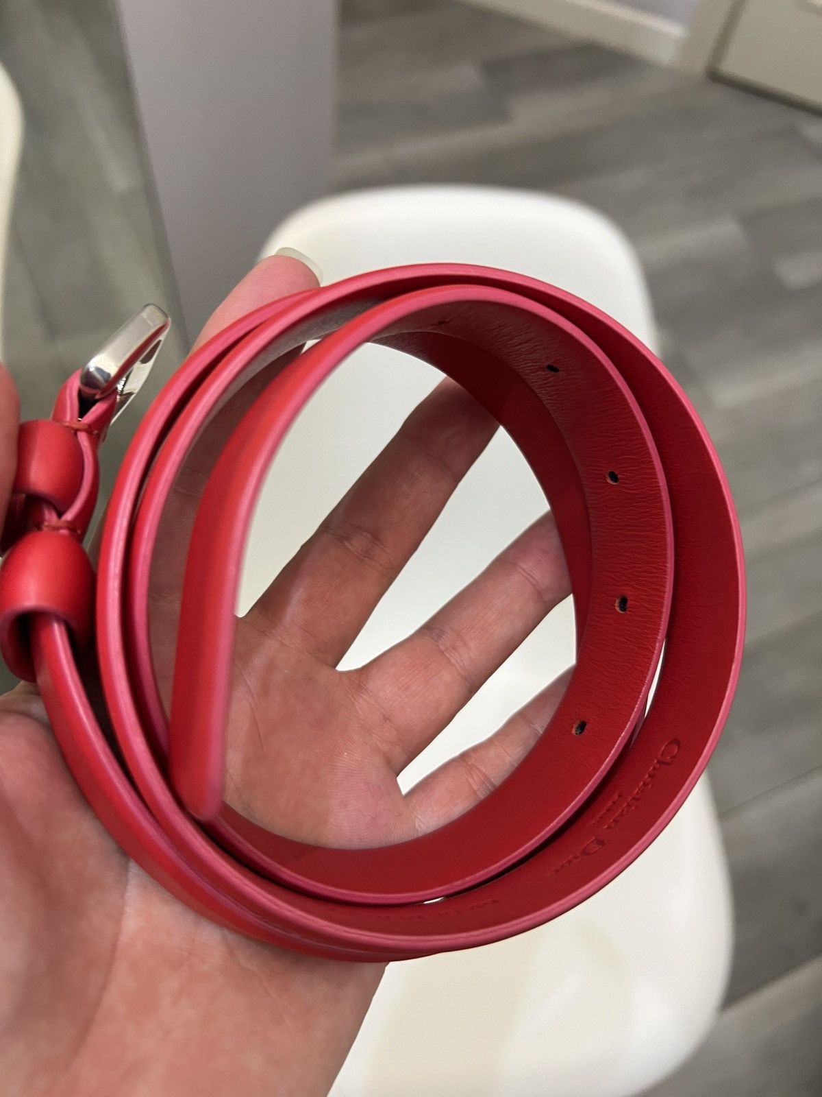 Dior Dior Red Leather belt Women’s Size 42 Size ONE SIZE - 18 Thumbnail