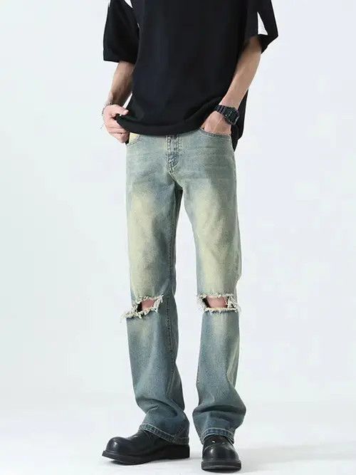 Japanese Brand Yukiko x Ayano Light Blue High Street Vintage Loose Jeans Size US 30 / EU 46 - 1 Thumbnail