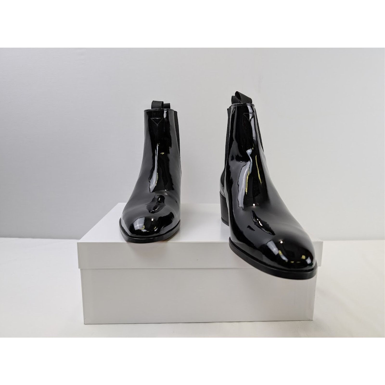 Tom Ford o1rshd1 Stivale Vernice Nero Boots in Black Size US 12 / EU 45 - 17 Thumbnail