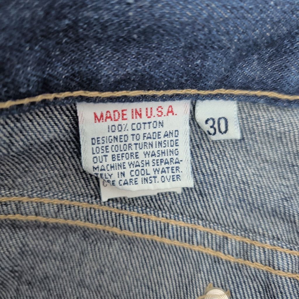 Calvin Klein × Vintage Calvin Klein 80's Classic Cut USA Made Denim Jeans 28X32 Size US 28 / EU 44 - 2 Thumbnail