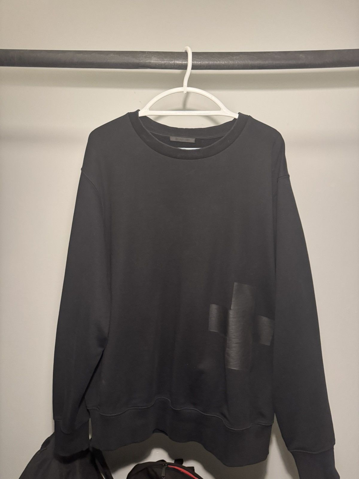 Helmut Lang Helmut Lang Cross Crewneck Sweatshirt Size US XL / EU 56 / 4 - 3 Thumbnail