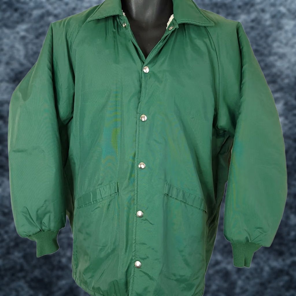 Dunbrooke VINTAGE Dunbrooke Heavy Coat Mens Size Medium Green 80s Sherpa Shearling USA Bomber Jacket Mens Size US M / EU 48-50 / 2 - 1 Thumbnail