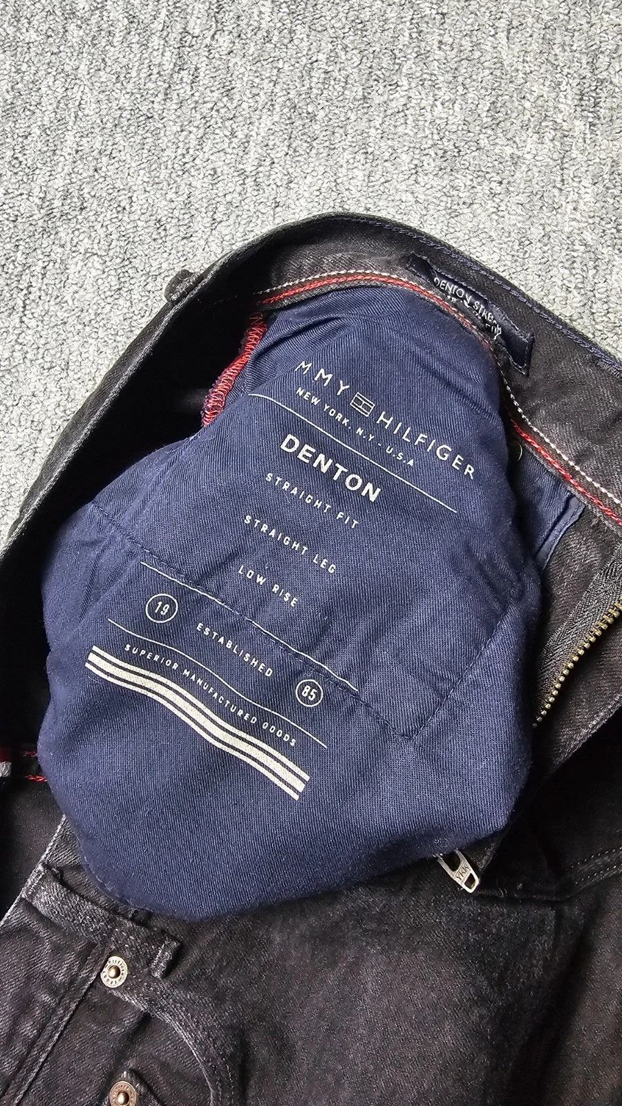 Tommy Hilfiger Tommy Hilfiger Denton Stretch Straight Jeans W32 Faded Black Size US 32 / EU 48 - 5 Thumbnail