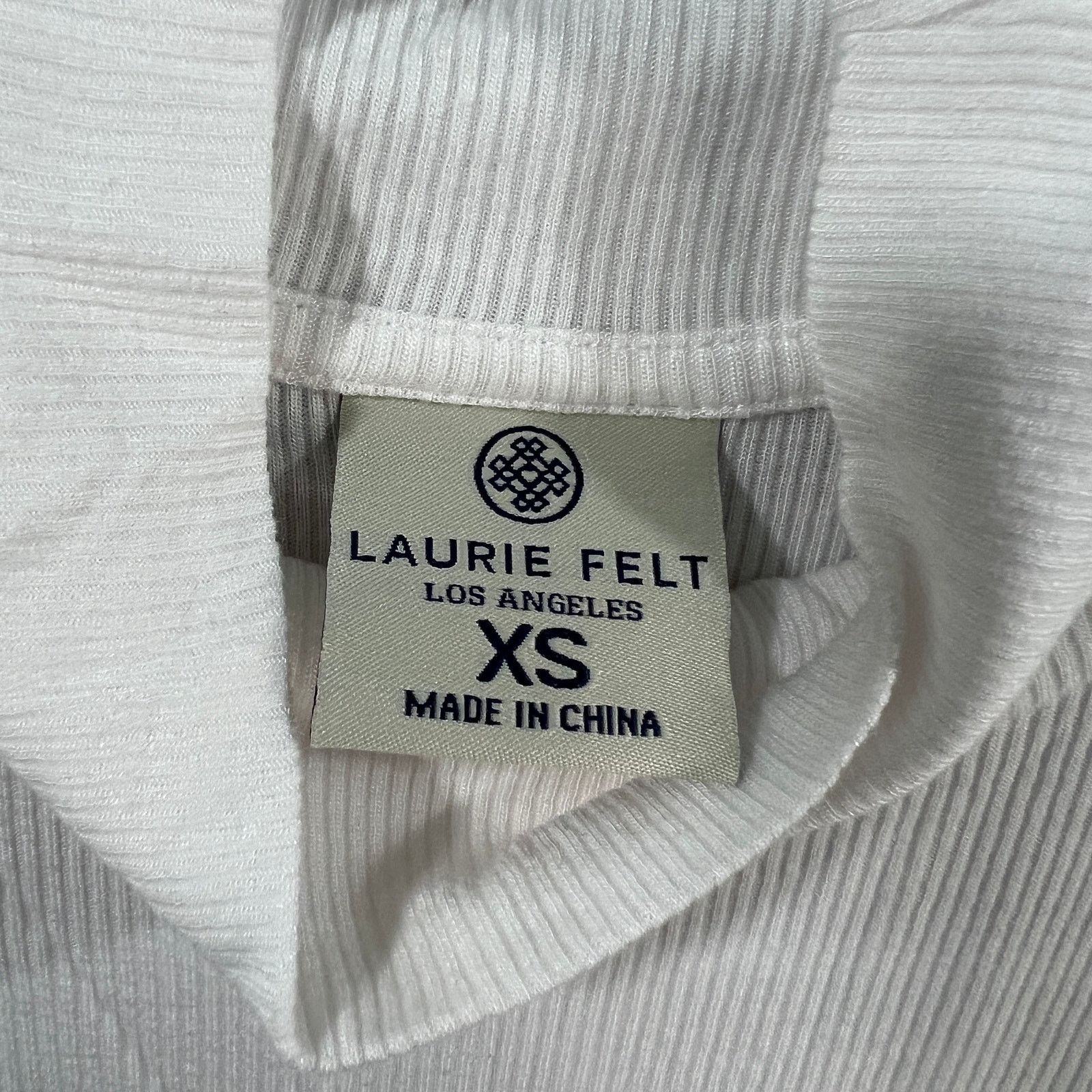 Other Laurie Felt Rib Silky Rayon Made From Bamboo Turtle Neck Size XS / US 0-2 / IT 36-38 - 3 Thumbnail