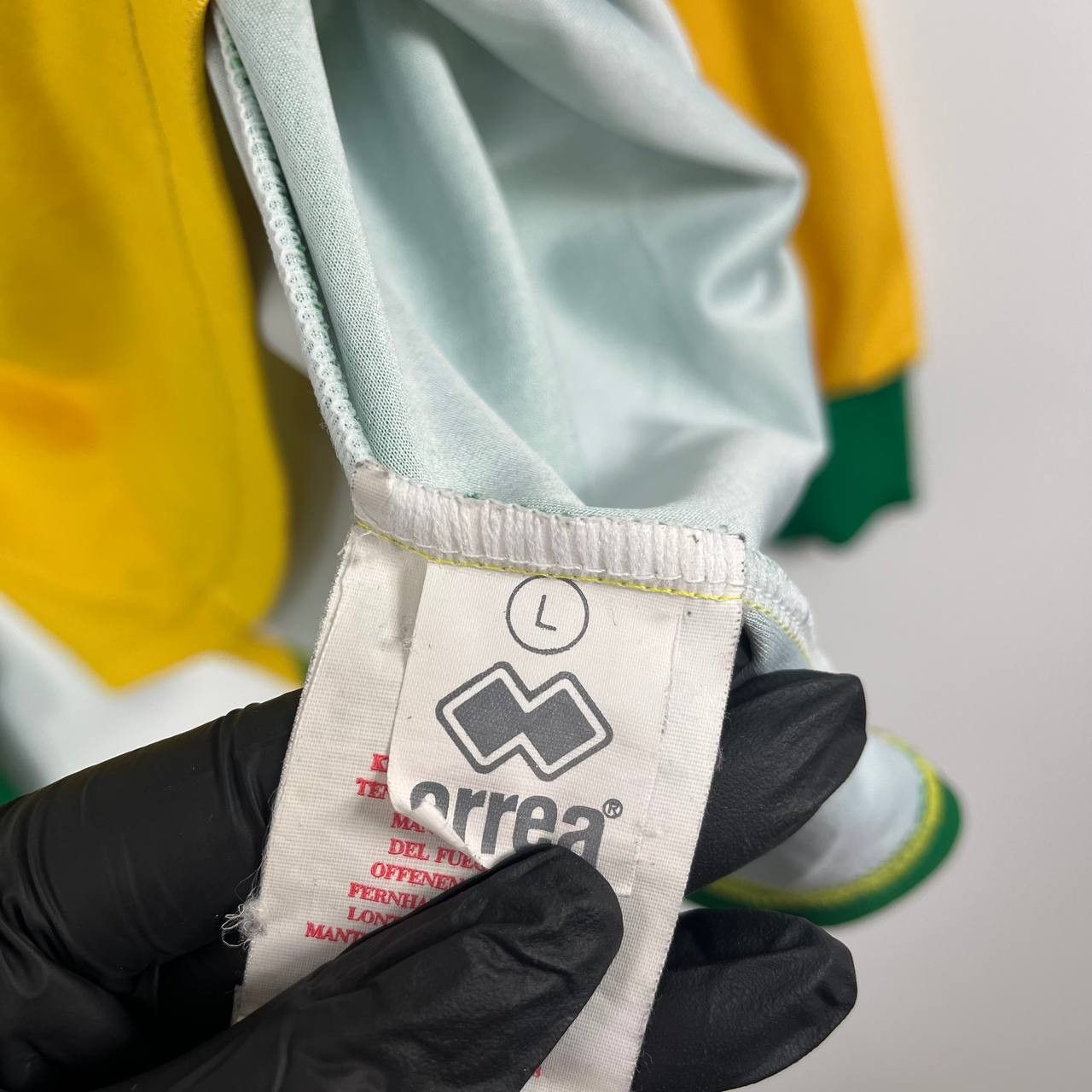 Errea Norwich City 2015 Anniversary Home Soccer Jersey Errea Sz L Size US L / EU 52-54 / 3 - 5 Thumbnail