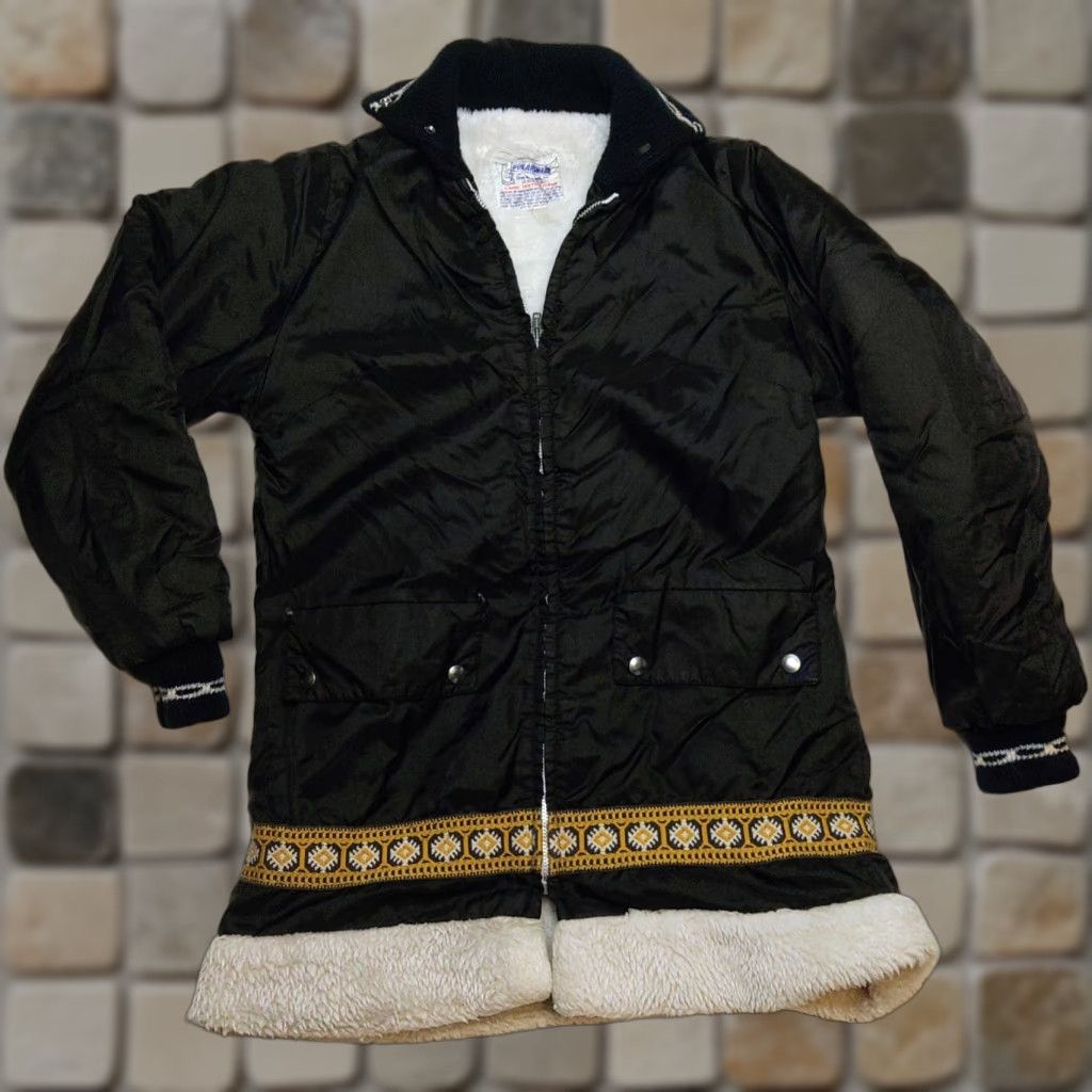 Etro VINTAGE 70s Black Ski Coat Women’s Small Polarware Nylon Coat Casual Minnesota Grizwold Look Hippy Mens Womens Size S / US 4 / IT 40 - 1 Thumbnail