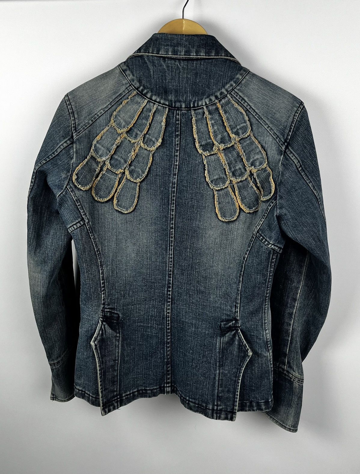 Yohji Yamamoto AMOU Sensu Design Studio avant garde denim jacket made japan Size L / US 10 / IT 46 - 2 Thumbnail