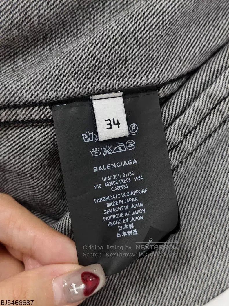 Balenciaga Balenciaga Letter denim jacket Size XXS / US 00 / IT 34 - 3 Thumbnail
