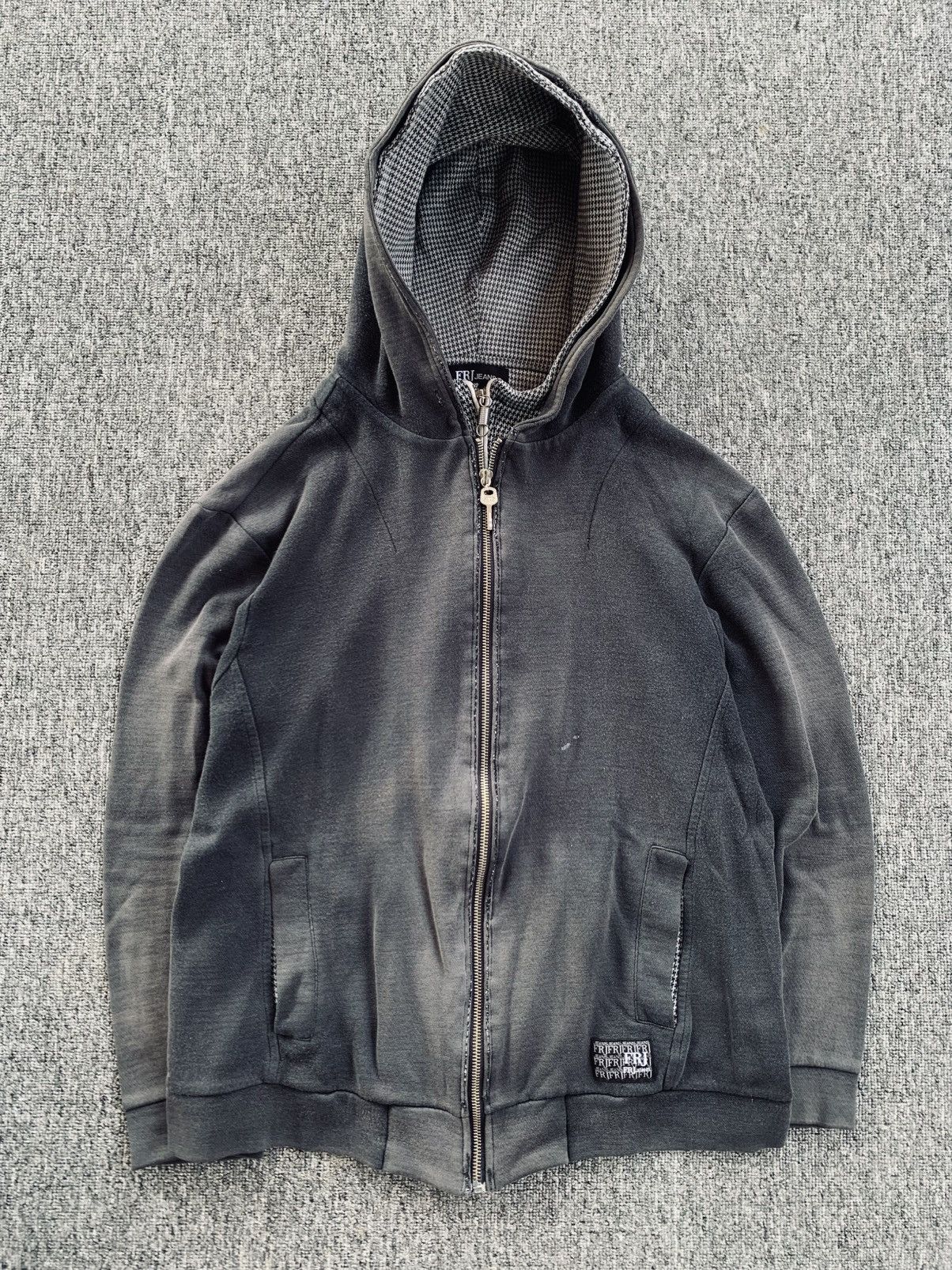 Japanese Brand Rare FRJ Japanese Double Layer Sunfaded Distressed Jacket Size US M / EU 48-50 / 2 - 2 Thumbnail