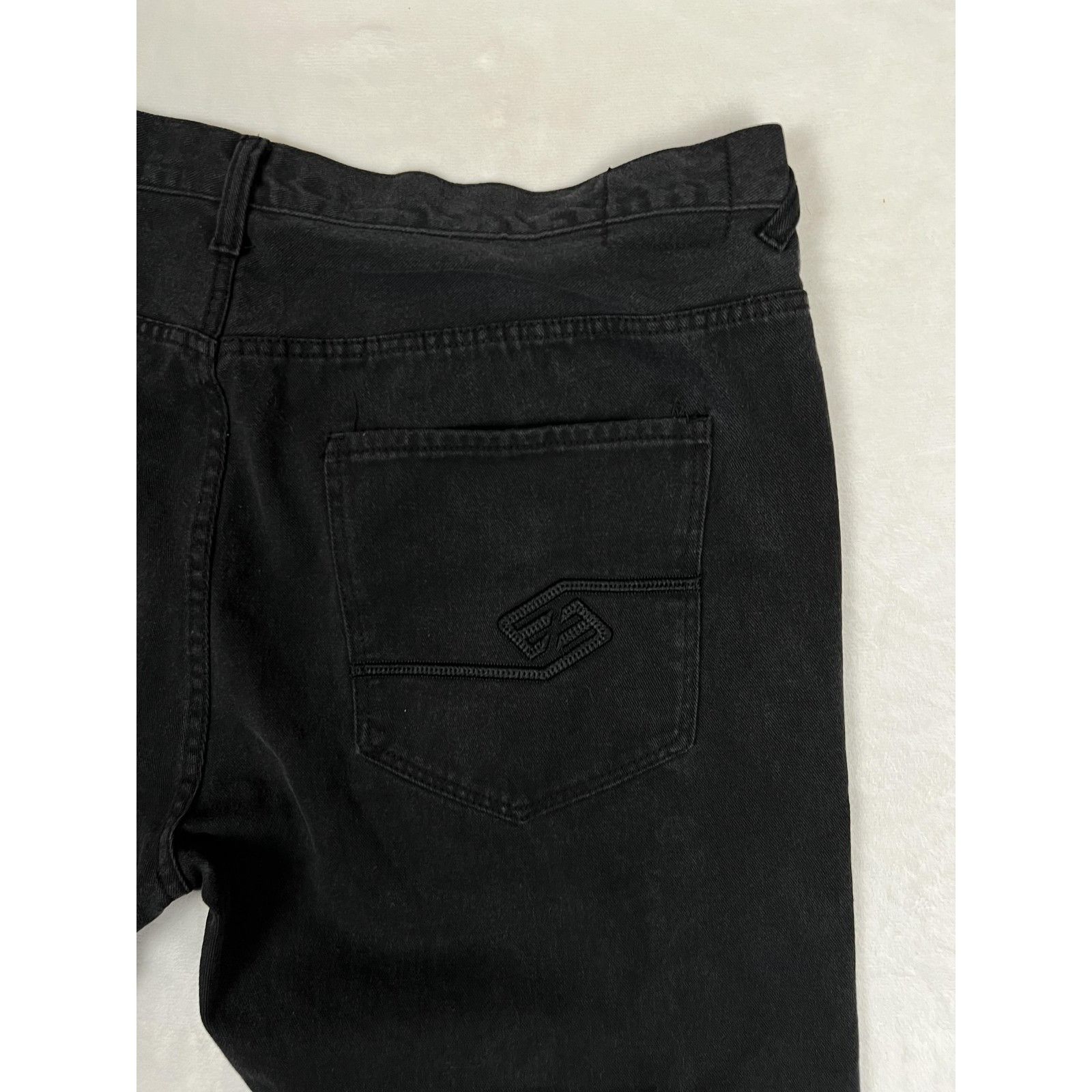 Enyce VTG Enyce Jeans Mens 48x34 Black Straight Leg Denim Sean Com Size 42" / US 20 - 6 Thumbnail