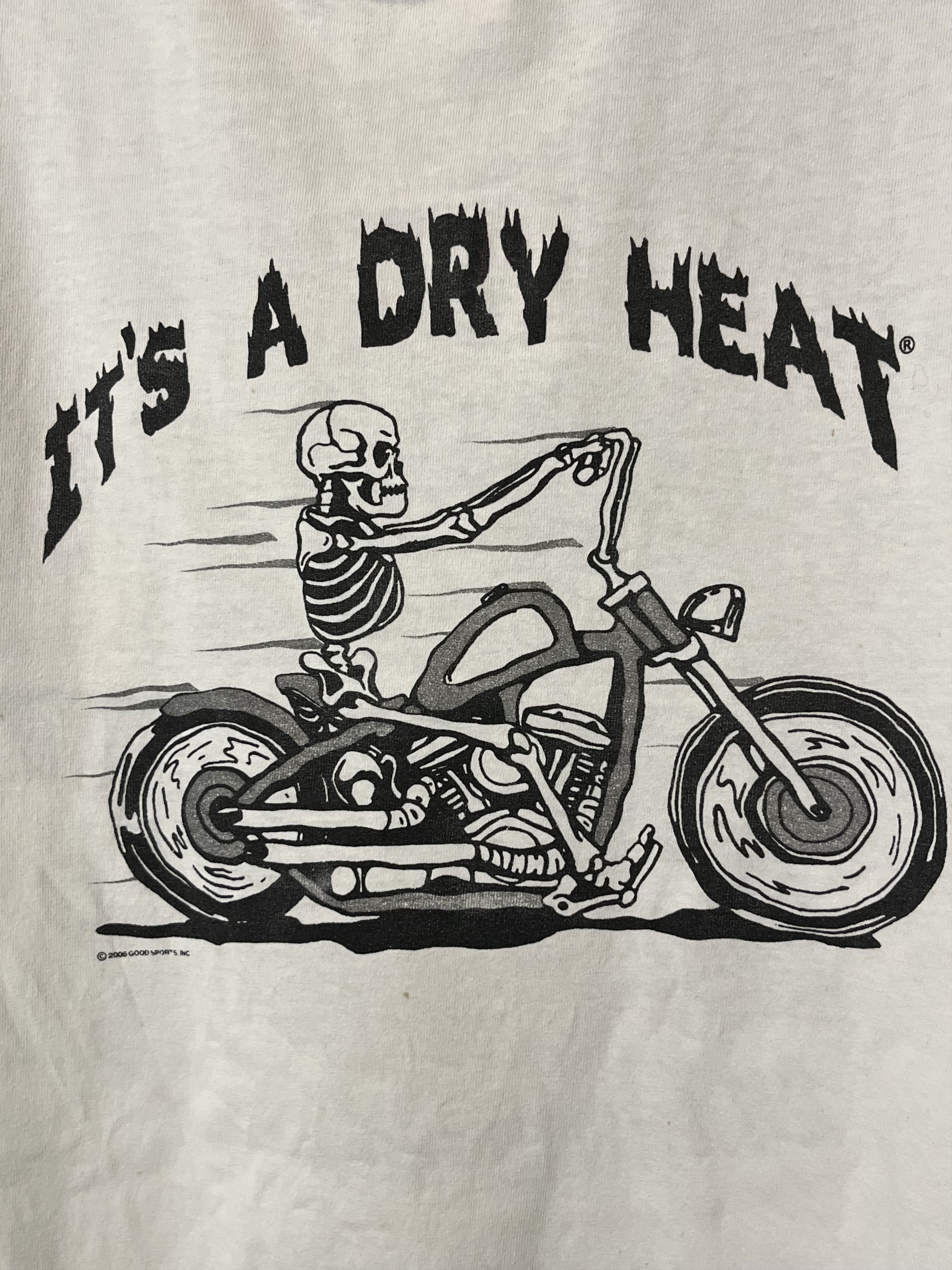 Harley Davidson × Vintage Vintage Biker It's A Dry Heat Distressed Tee Size US L / EU 52-54 / 3 - 3 Thumbnail
