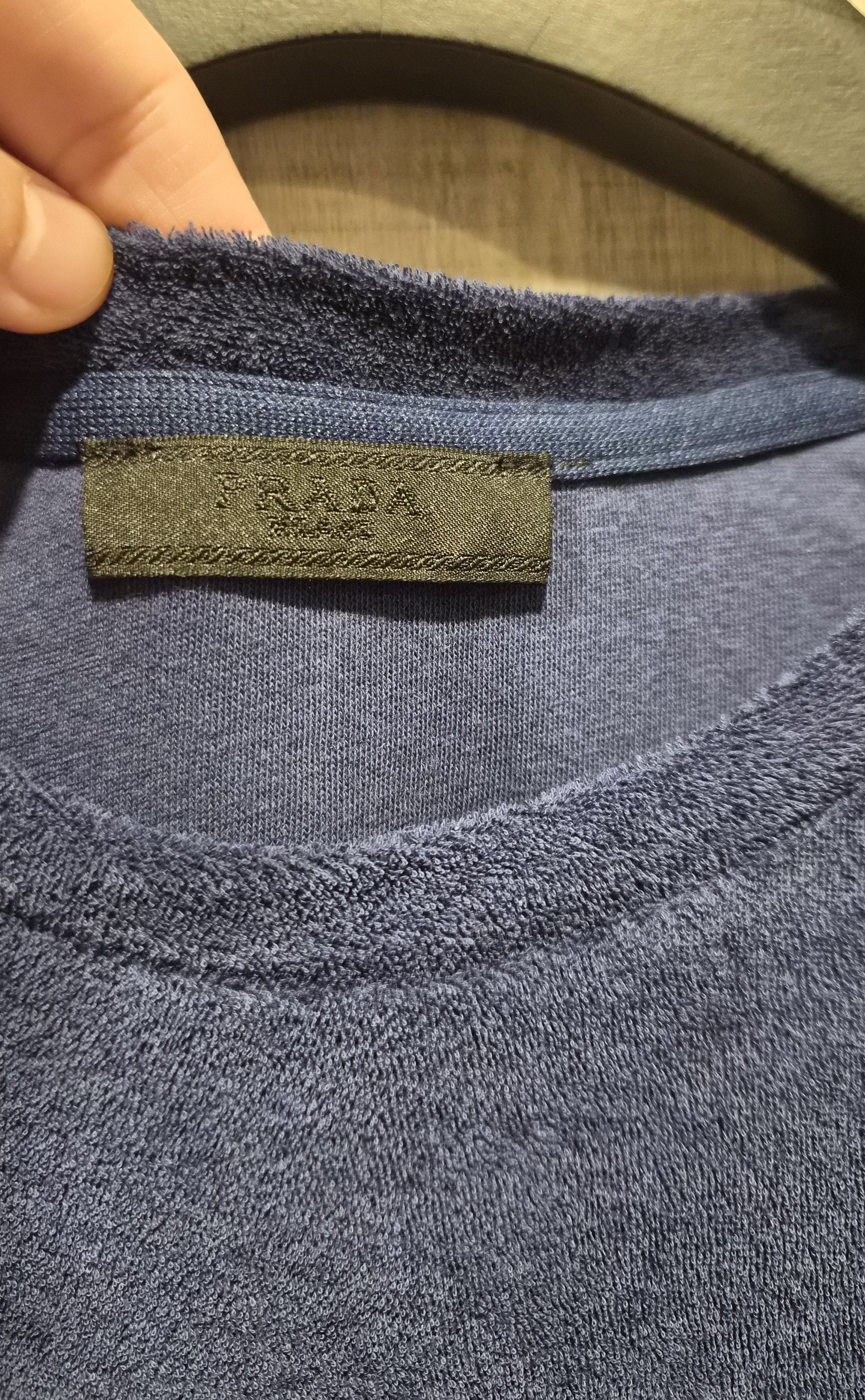 Prada Prada Terry Navy Tee Size US S / EU 44-46 / 1 - 5 Thumbnail