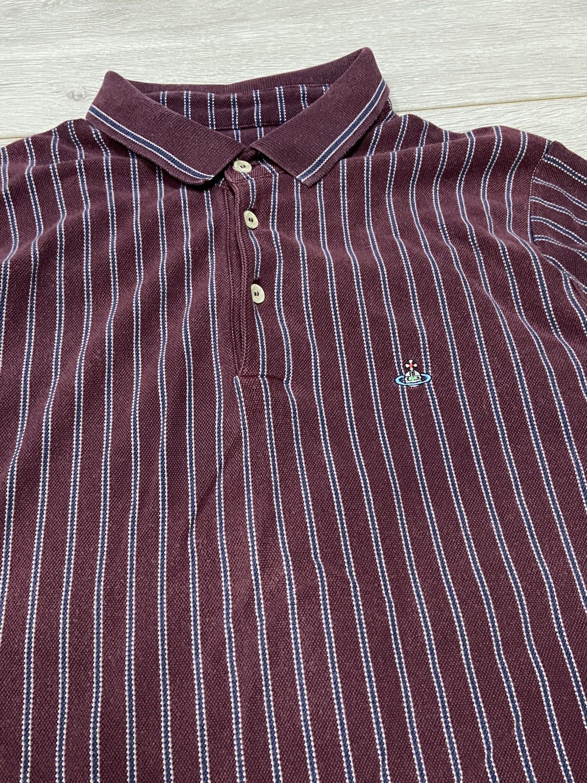 Vivienne Westwood Vivienne Westwood vintage small orb polo striped Size US L / EU 52-54 / 3 - 3 Thumbnail