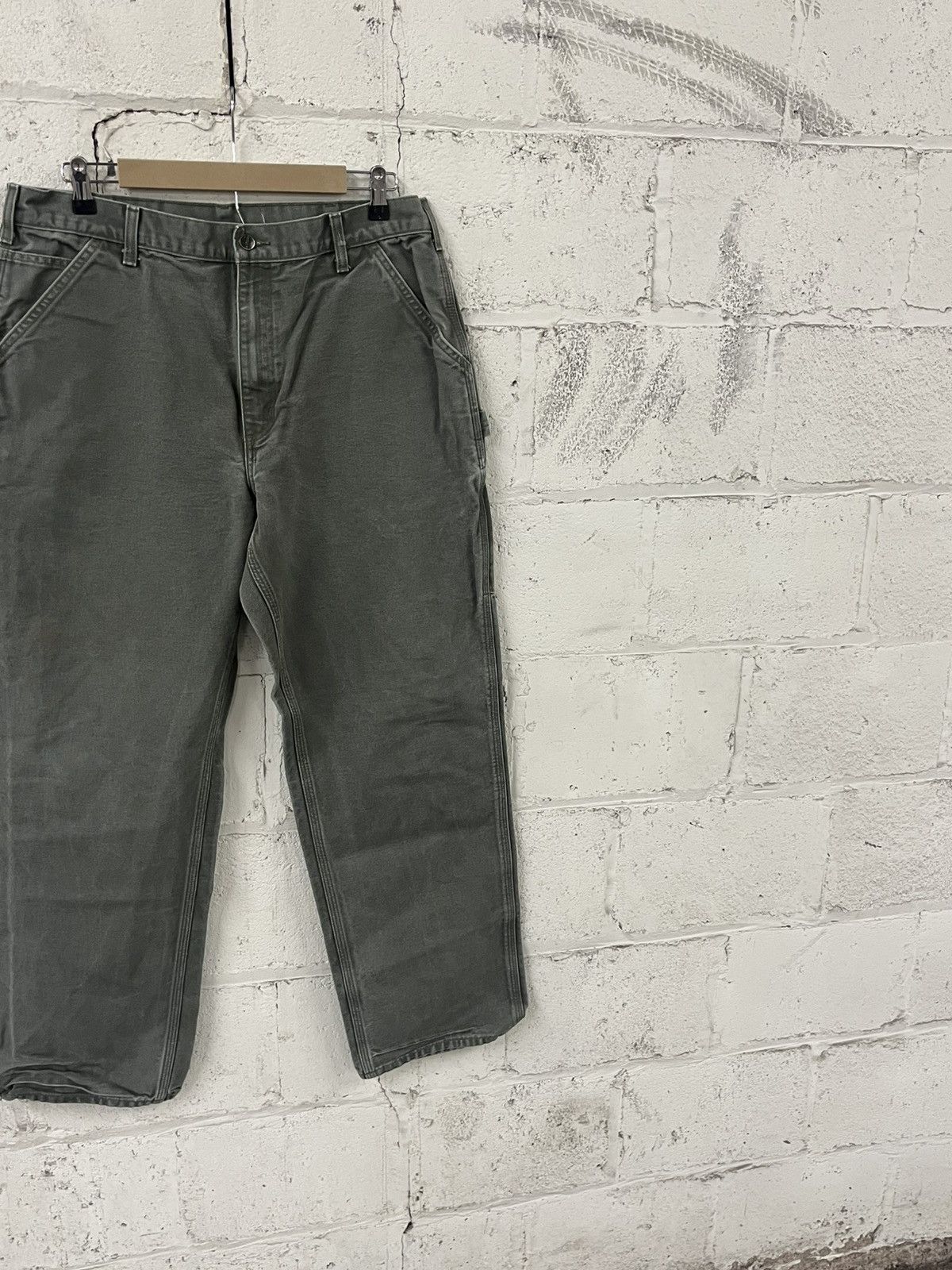 Carhartt Carhartt carpenter cargo pants vintage baggy moss green Size US 34 / EU 50 - 10 Thumbnail