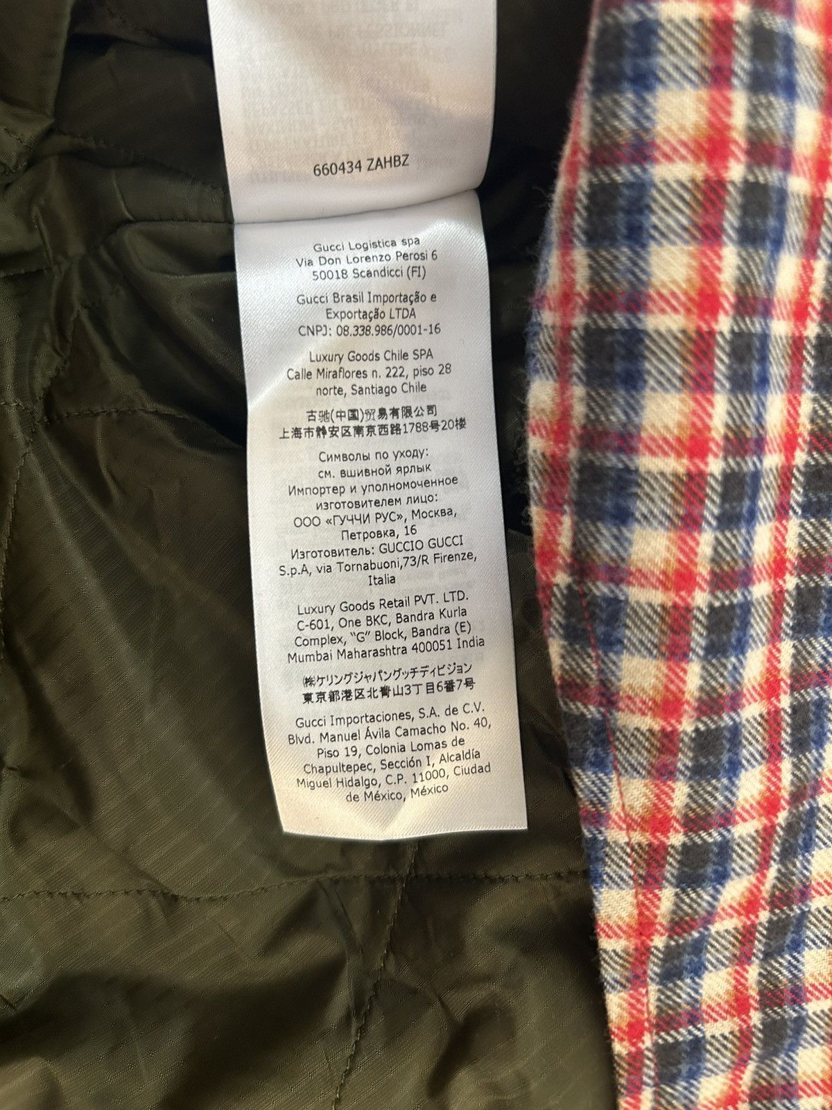 Gucci Gucci ICCUG (ICUG) Squirrel Appliqué Check Overshirt Jacket Size US L / EU 52-54 / 3 - 8 Thumbnail